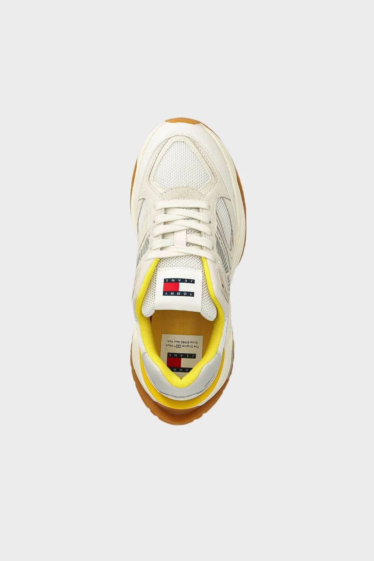 Tommy Jeans Kalın Tabanlı Sneaker Bayan Ayakkabı EN0EN02550 ZGR SARI - 4