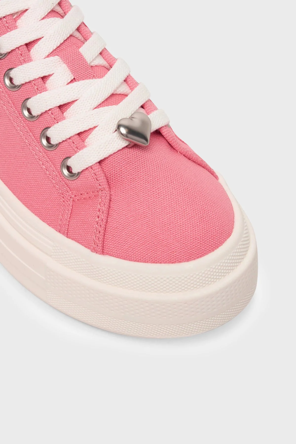Tommy Jeans Kanvas Platformlu Süslemeli Sneaker Kadın Ayakkabı EN0EN02959 TI5 PEMBE - 6