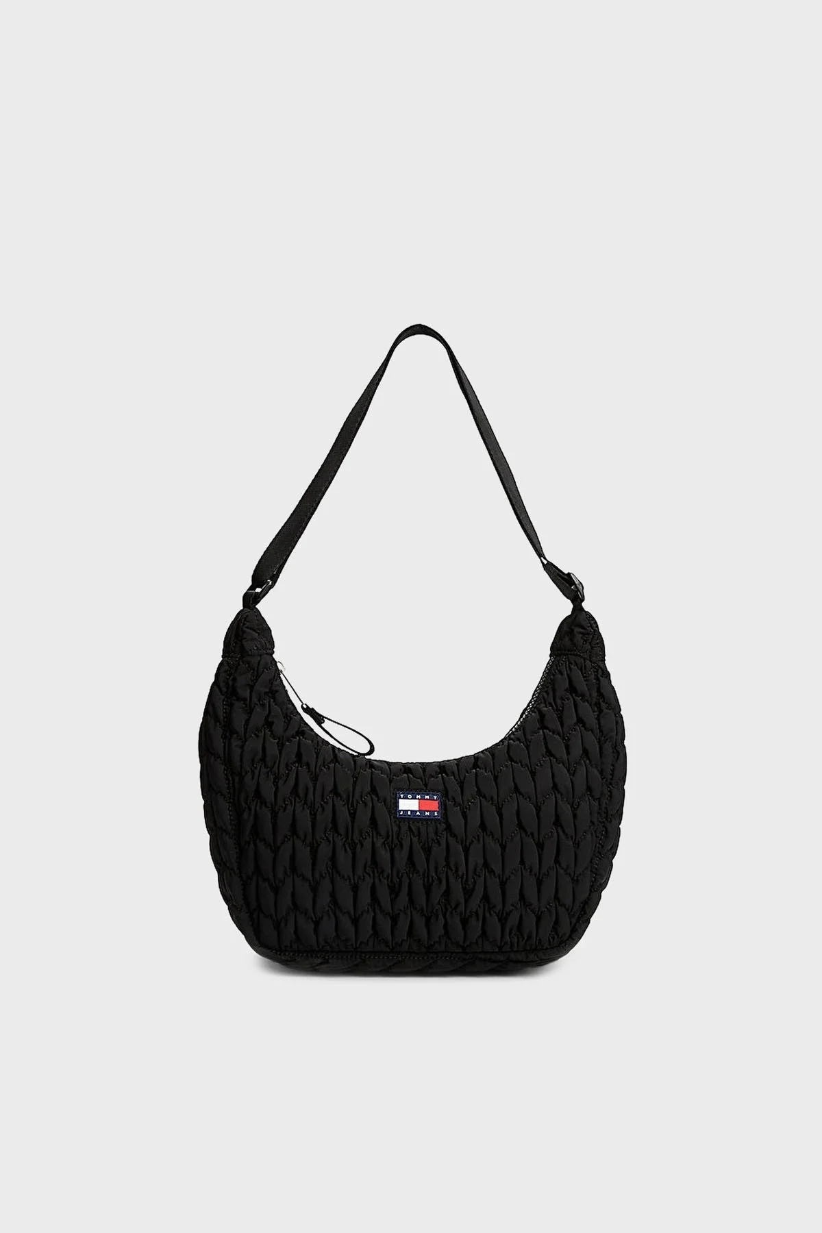 Tommy Jeans Kapitoneli Ayarlanabilir Askılı Bayan Çanta AW0AW17546 BDS SİYAH - 1