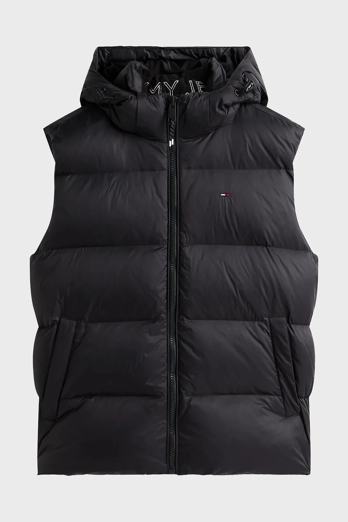 Tommy Jeans Kapitoneli Regular Fit Dik Yaka Şişme Erkek Yelek DM0DM20465 BDS SİYAH - 6