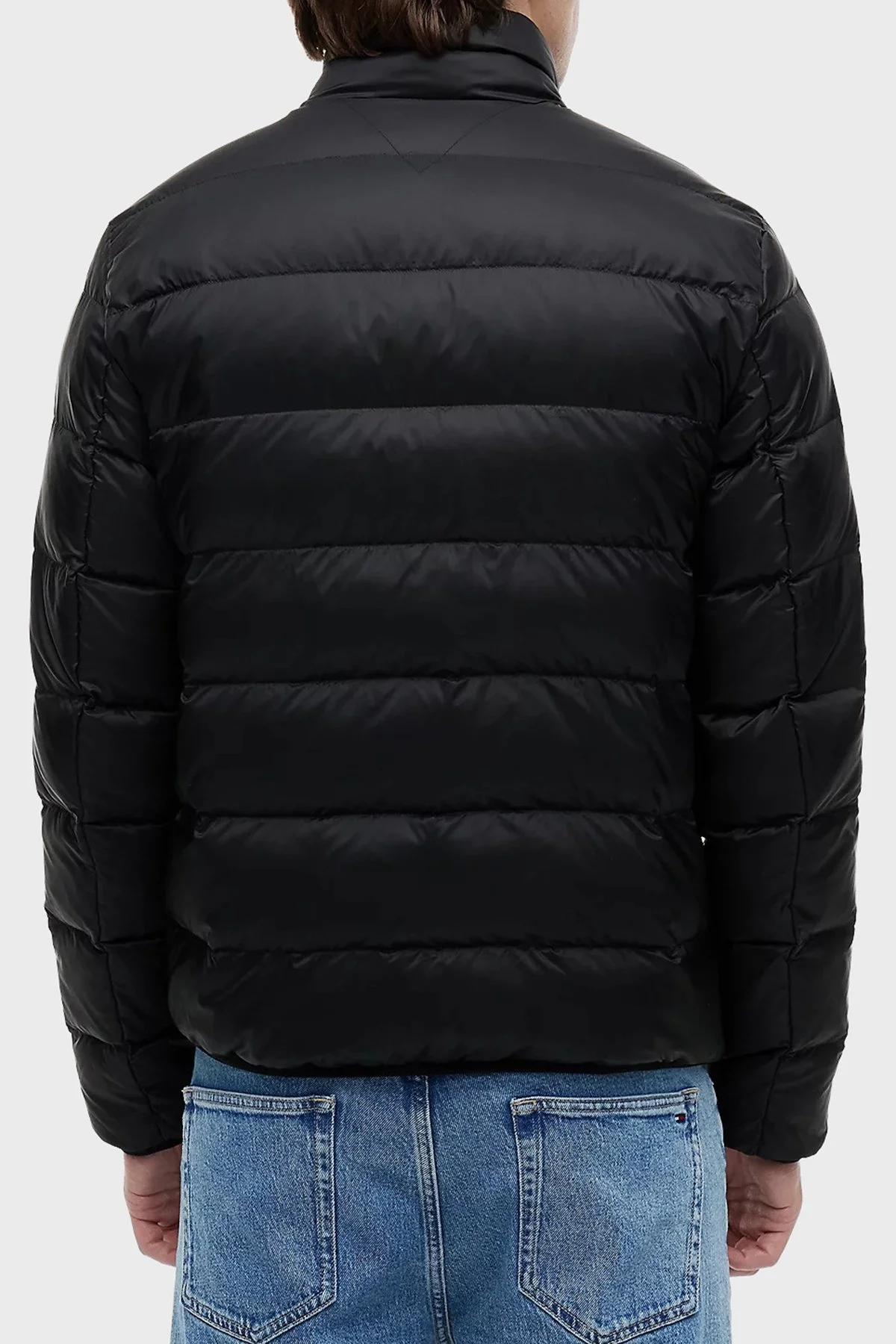 Tommy Jeans Kapitoneli Relaxed Fit Dik Yaka Erkek Mont DM0DM23231 BDS Siyah - 3
