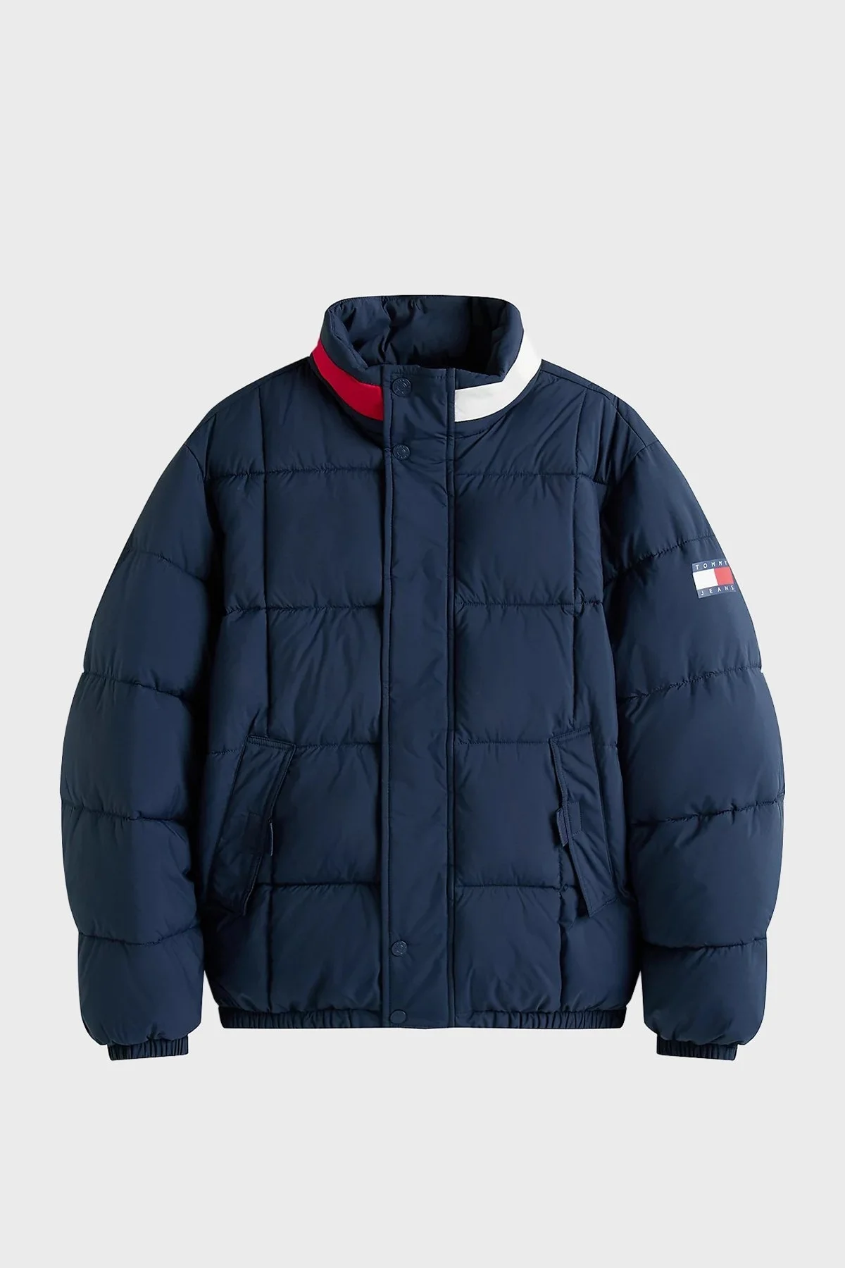 Tommy Jeans Kapitoneli Relaxed Fit Su İtici Dik Yaka Şişme Erkek Mont DM0DM22041 C1G LACİVERT - 5