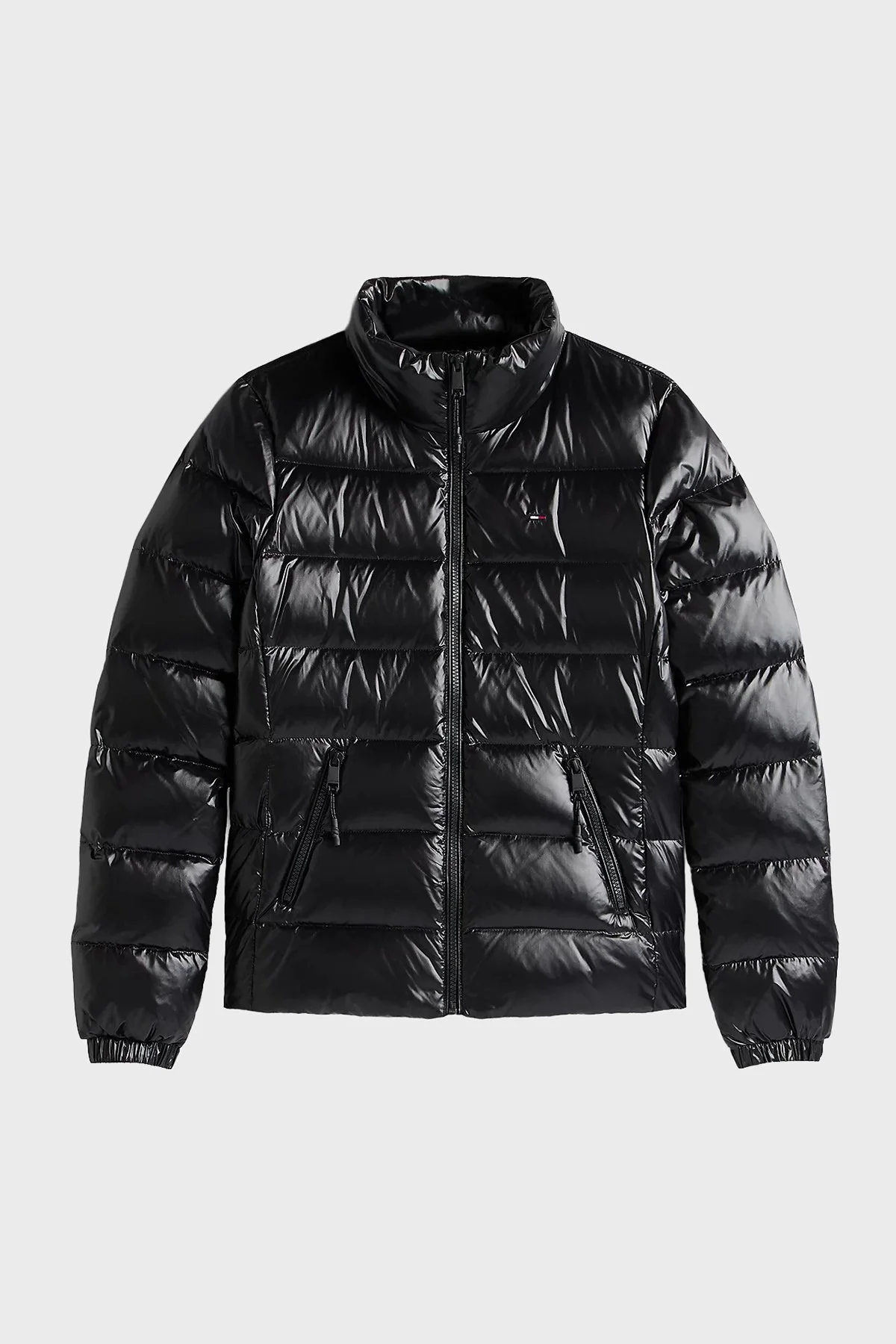 Tommy Jeans Kapitoneli Slim Fit Dik Yaka Su İtici Parlak Şişme Kadın Mont DW0DW21618 BDS SİYAH - 6
