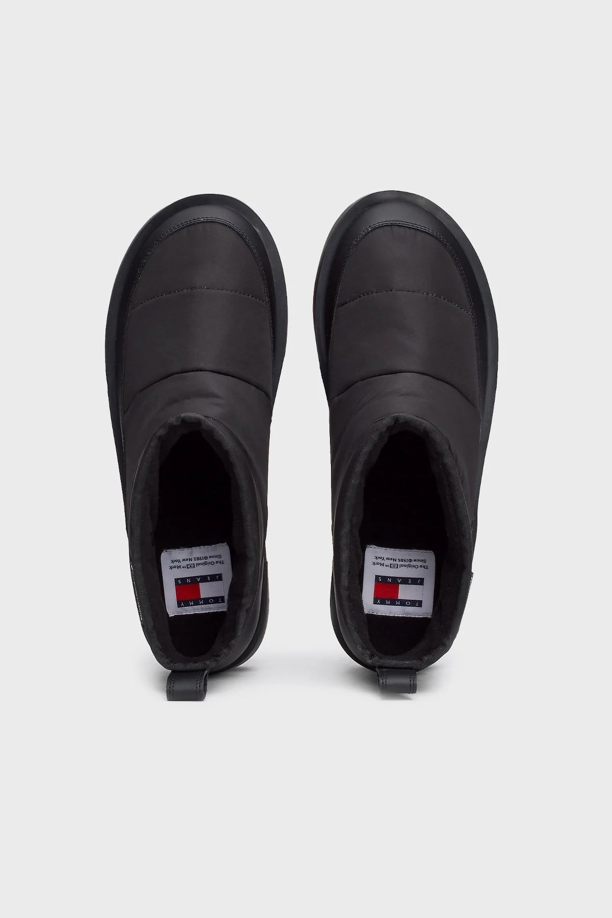 Tommy Jeans Kapitoneli Tırtıklı Platform Taban Kısa Bayan Bot EN0EN02689 BDS SİYAH - 5