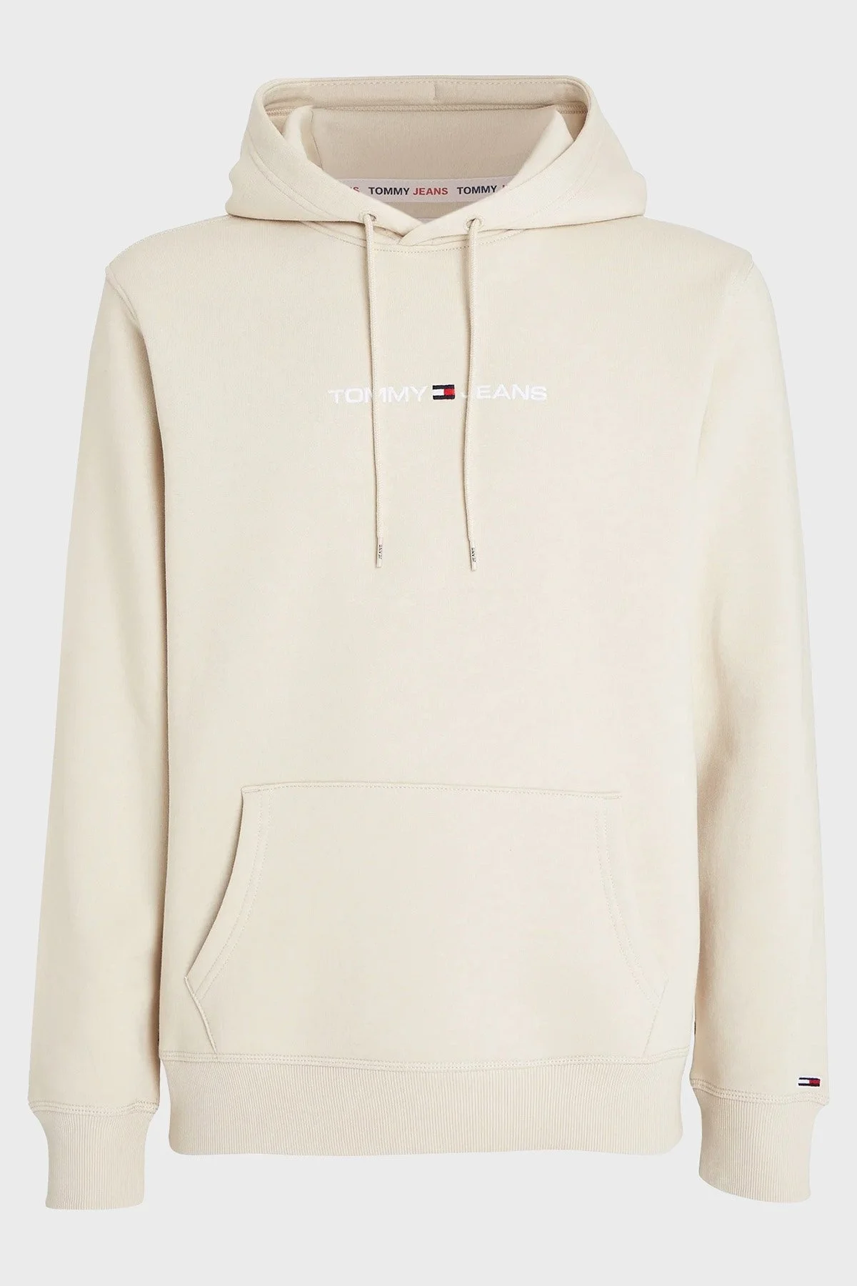 Tommy Jeans Kapüşonlu Pamuk Karışımlı Relaxed Fit Erkek Sweat DM0DM18130 ACG BEJ - 4