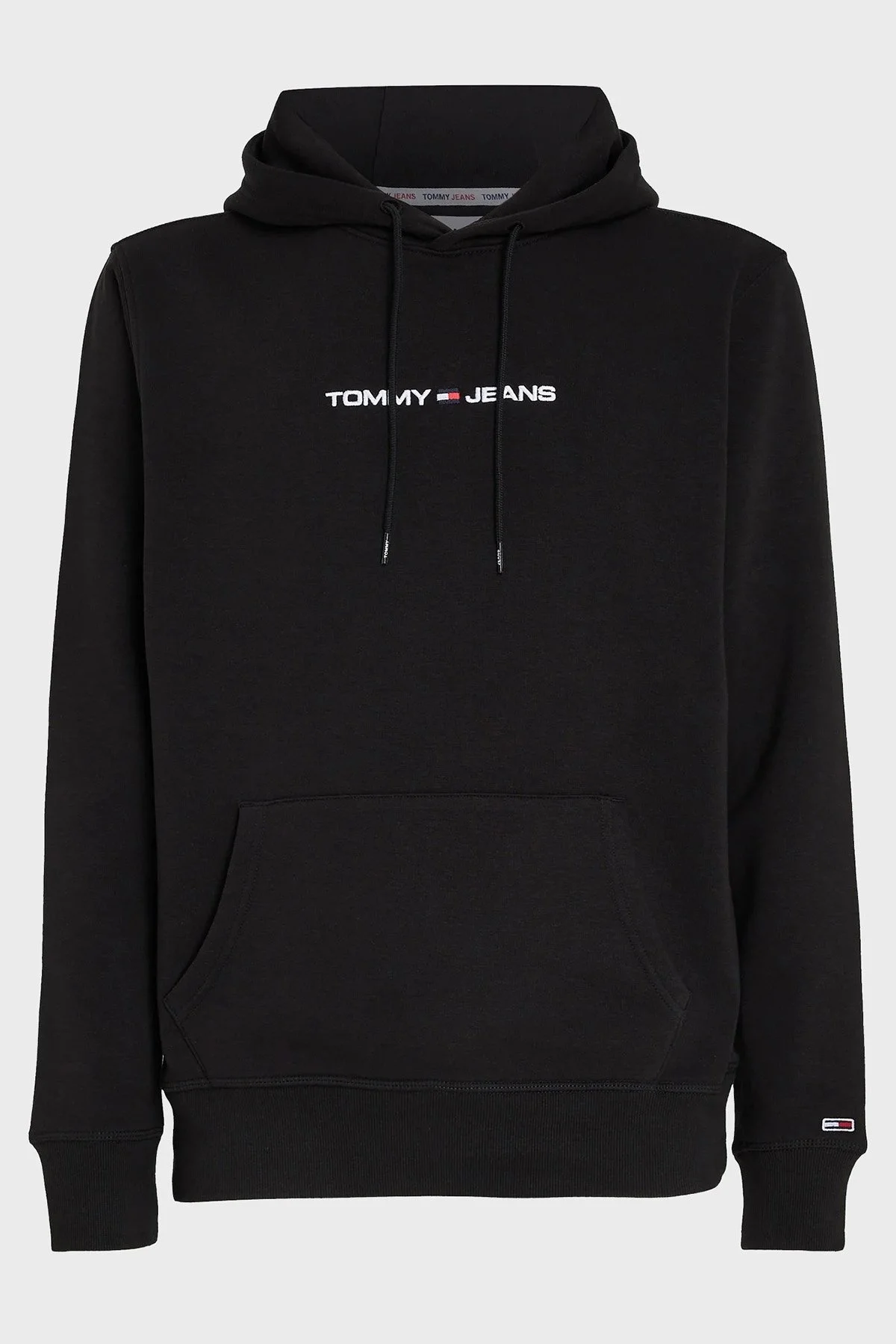 Tommy Jeans Kapüşonlu Pamuk Karışımlı Relaxed Fit Erkek Sweat DM0DM18130 BDS SİYAH - 4