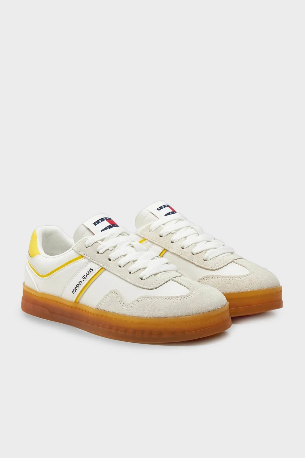 Tommy Jeans Kaydırmaz Tabanlı Sneaker Bayan Ayakkabı EN0EN02552 ZGR SARI - 2