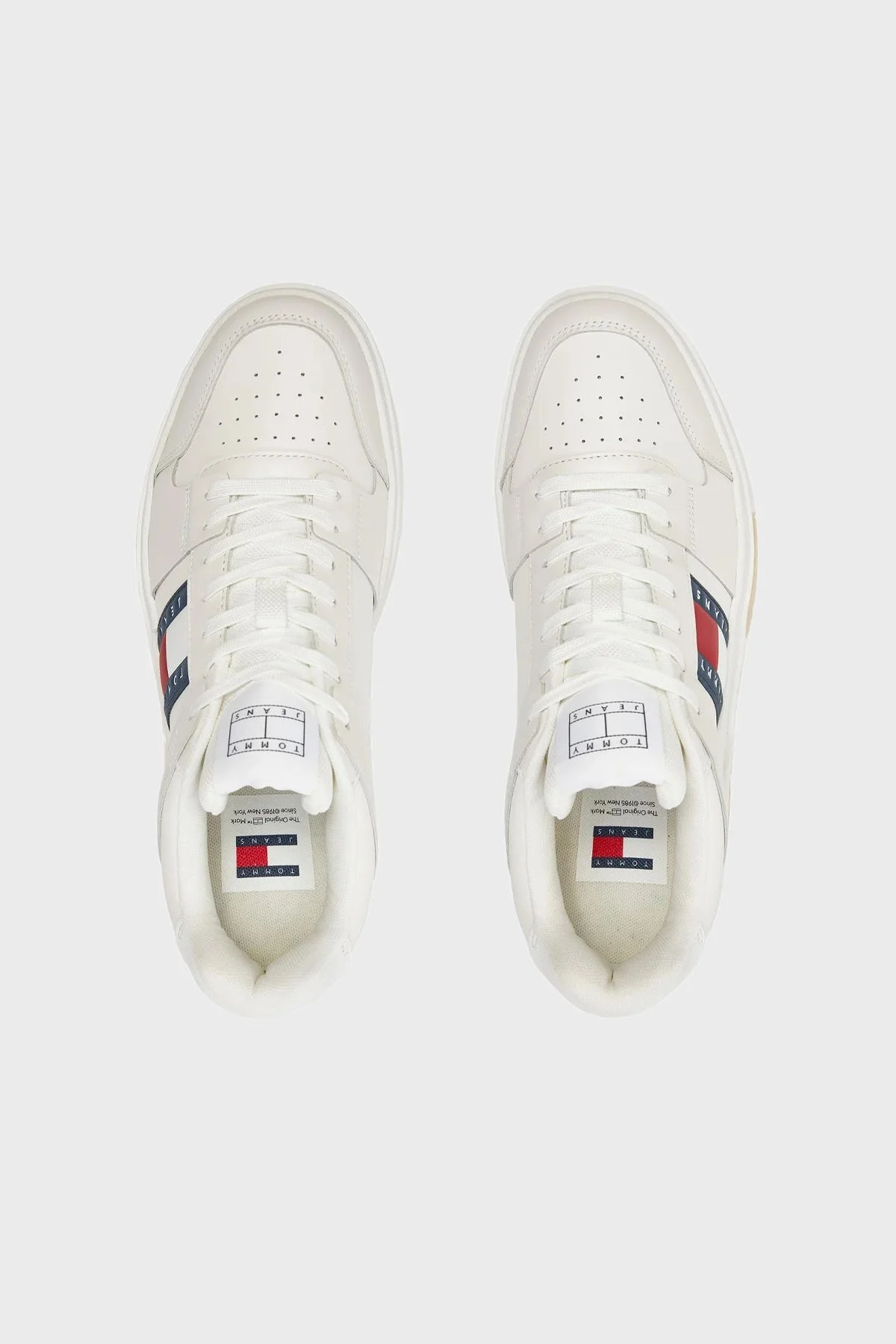 Tommy Jeans Kaydırmaz Tabanlı Sneaker Erkek Ayakkabı EM0EM01429 YBL BEYAZ - 4