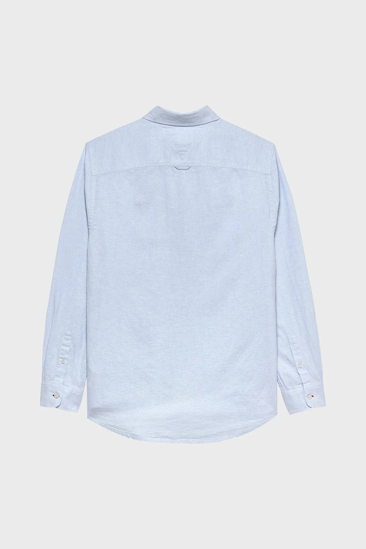 Tommy Jeans Keten ve Pamuk Karışımlı Uzun Kollu Erkek Gömlek DM0DM22761 C3Q AÇIK MAVİ - 2