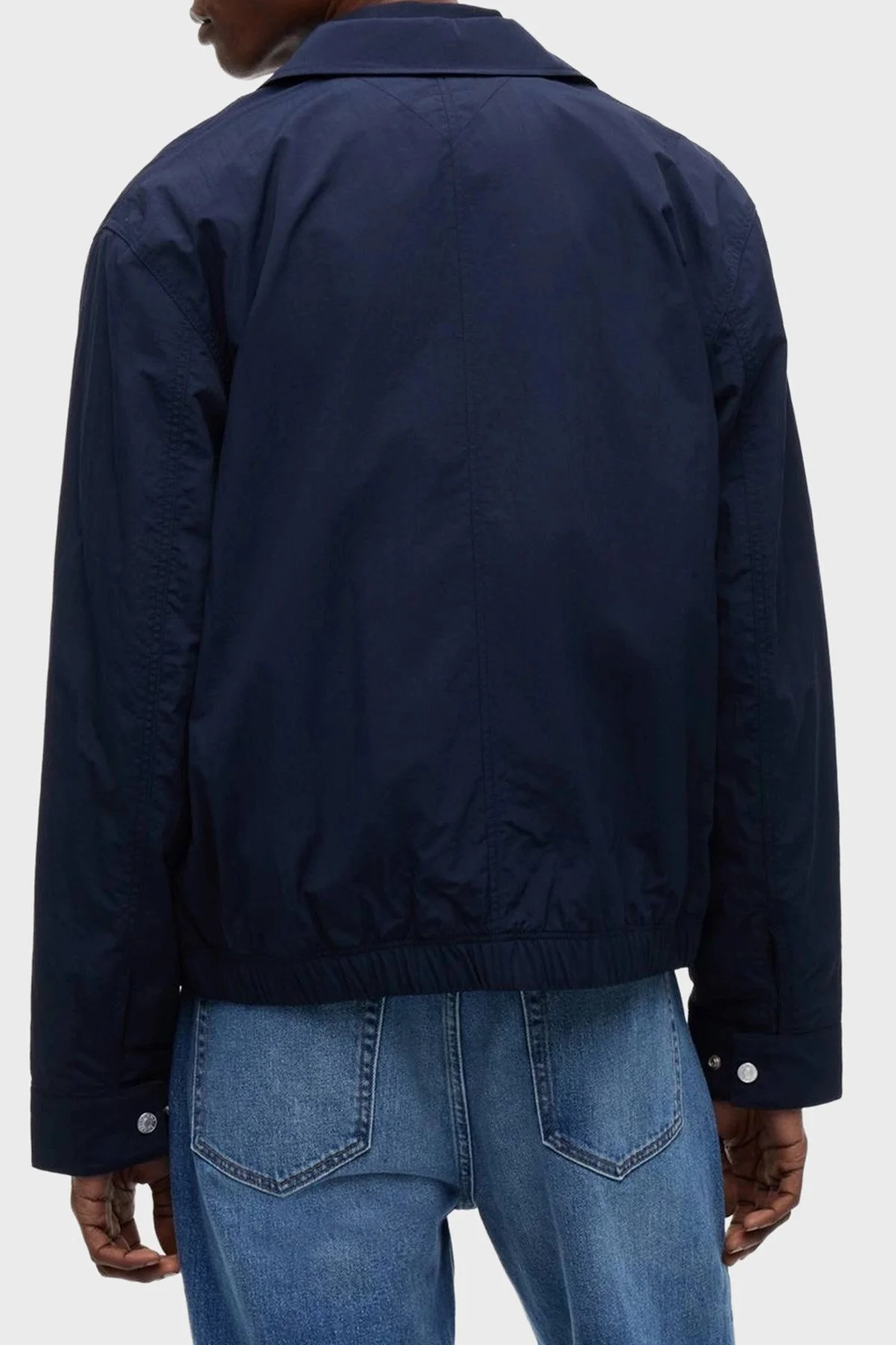 Tommy Jeans Klasik Yaka Çıtçıtlı Slim Fit Ceket Erkek Mont DM0DM22733 C1G Lacivert - 2