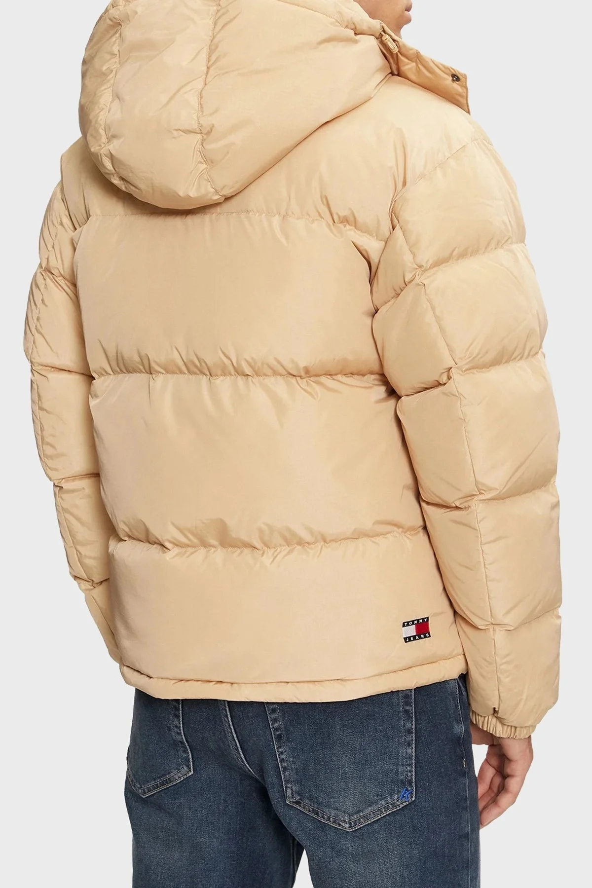 Tommy Jeans Kuş Tüyü Dolgulu Regular Fit Çıkarılabilir Kapüşonlu Erkek Mont DM0DM19537 AB9 BEJ - 3