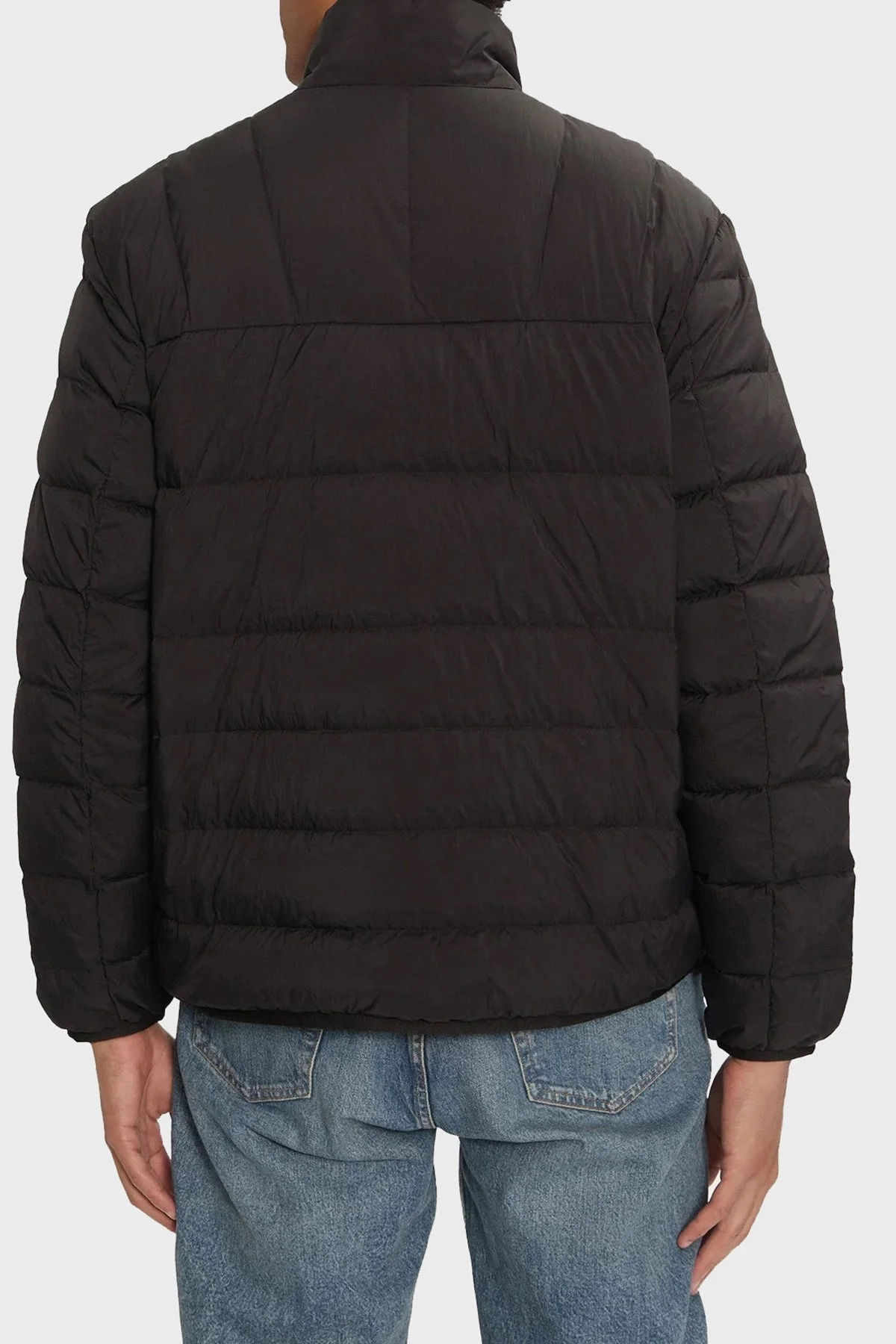 Tommy Jeans Kuş Tüyü Dolgulu Regular Fit Dik Yaka Erkek Mont DM0DM20686 BDS SİYAH - 2