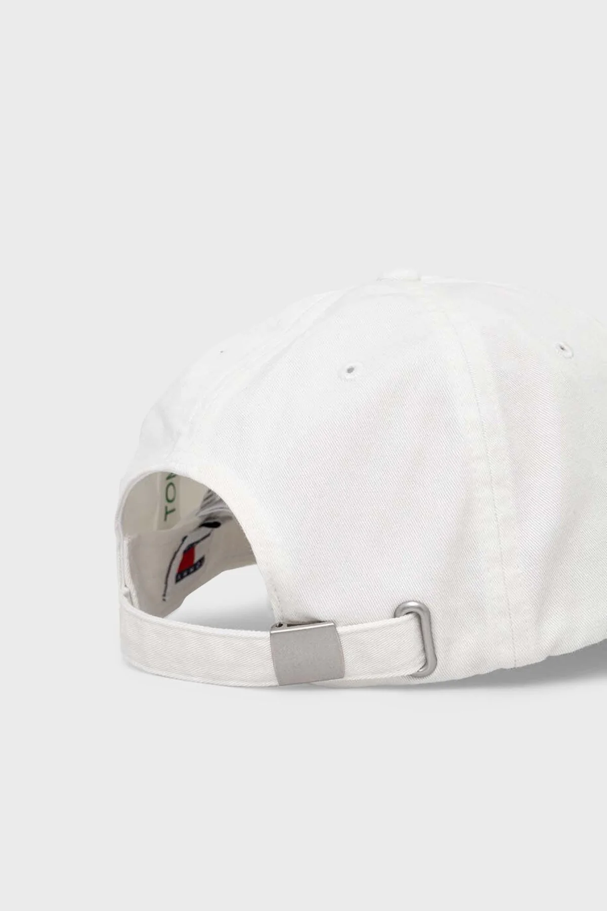 Tommy Jeans Logo İşlemeli % 100 Pamuk Bayan Şapka AW0AW16991 YBH BEYAZ - 2