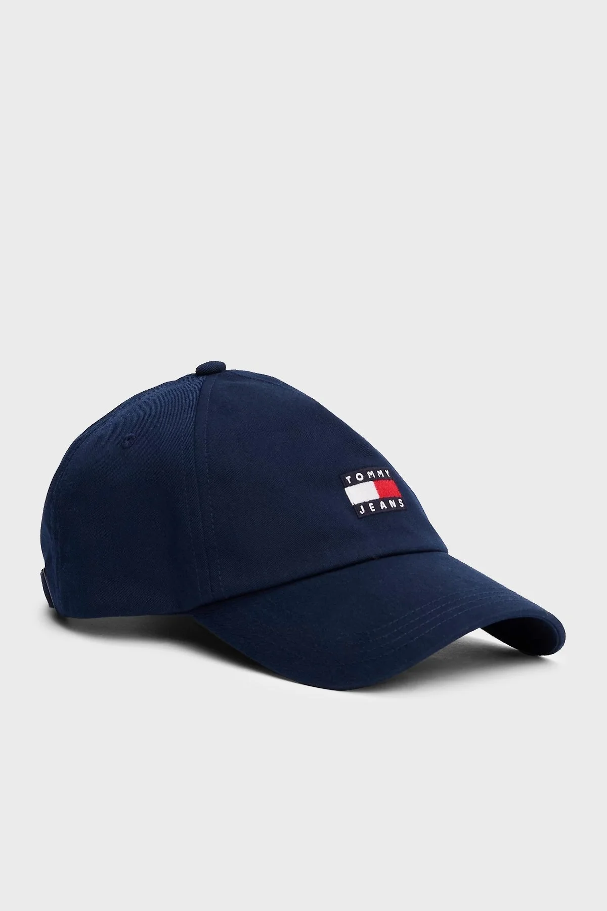Tommy Jeans Logo İşlemeli % 100 Pamuk Erkek Şapka AM0AM12933 C1G LACİVERT - 1