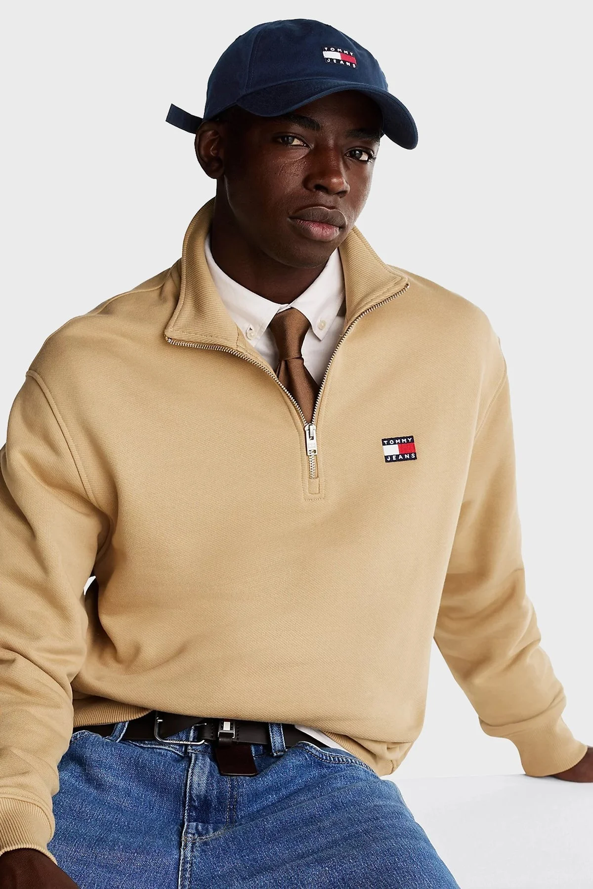 Tommy Jeans Logo İşlemeli % 100 Pamuk Erkek Şapka AM0AM12933 C1G LACİVERT - 2