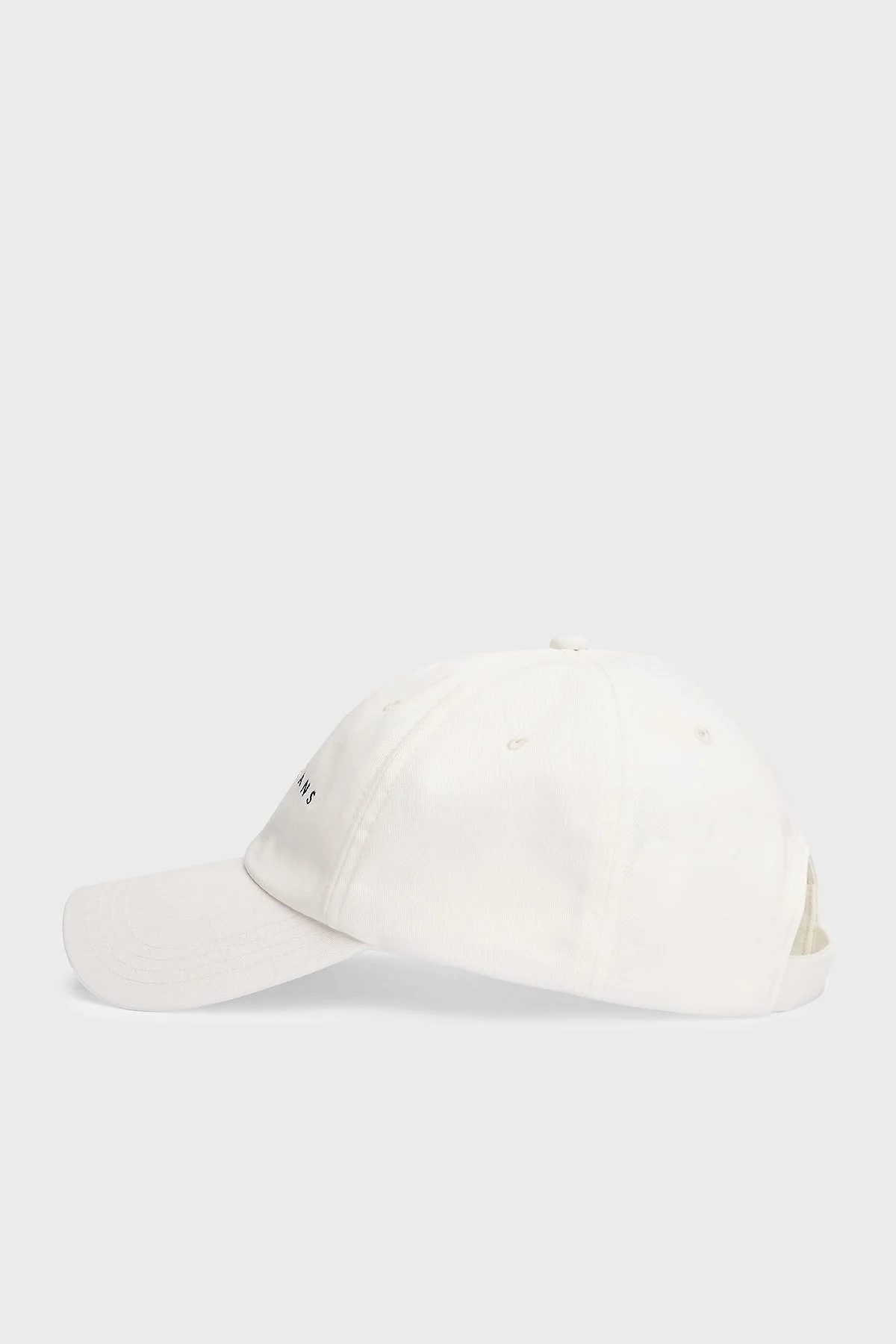 Tommy Jeans Logo İşlemeli % 100 Pamuk Erkek Şapka AM0AM12958 YBH BEYAZ - 3