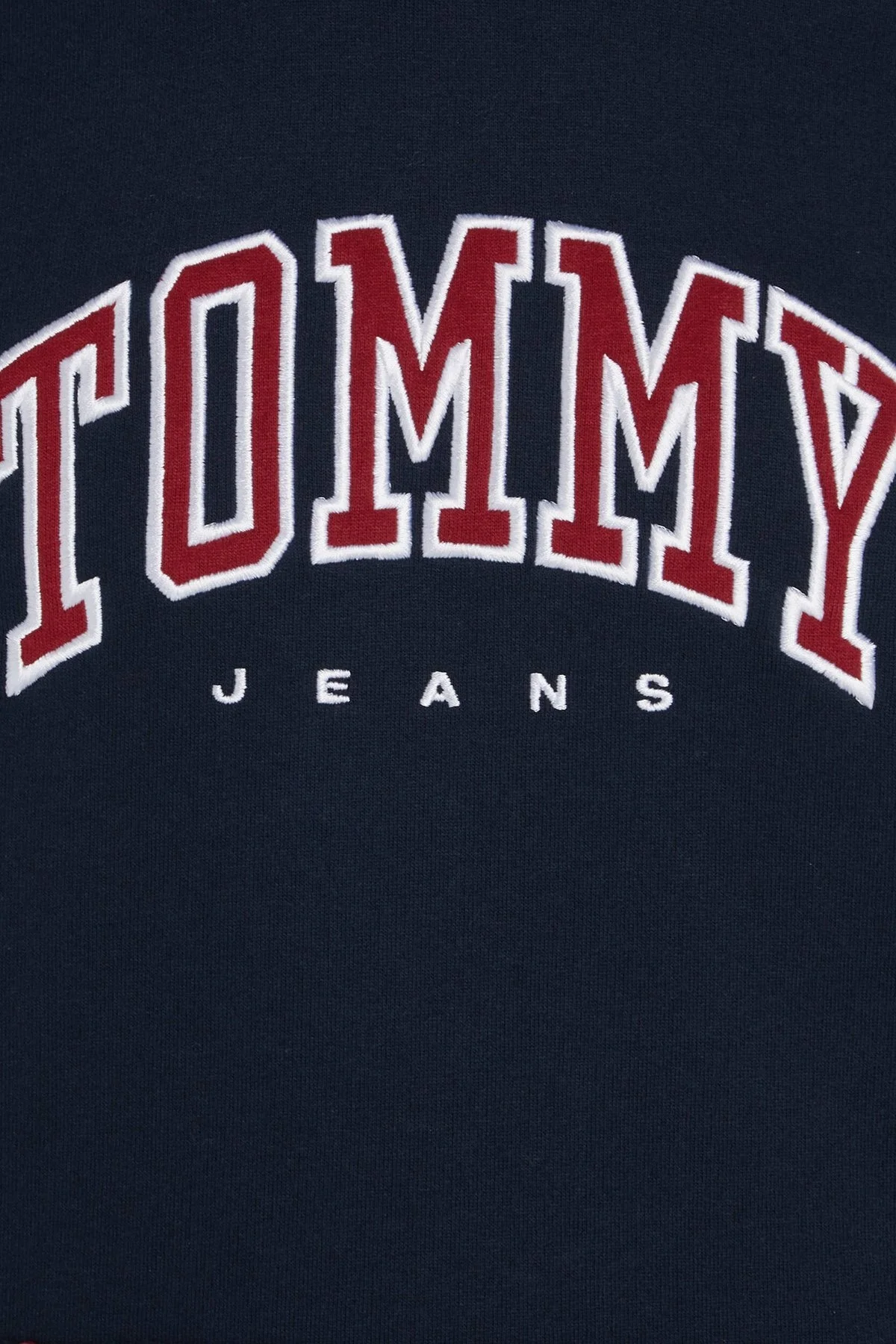 Tommy Jeans Logo İşlemeli Pamuklu Regular Fit Kapüşonlu Erkek Sweat DM0DM19760 C1G LACİVERT - 4