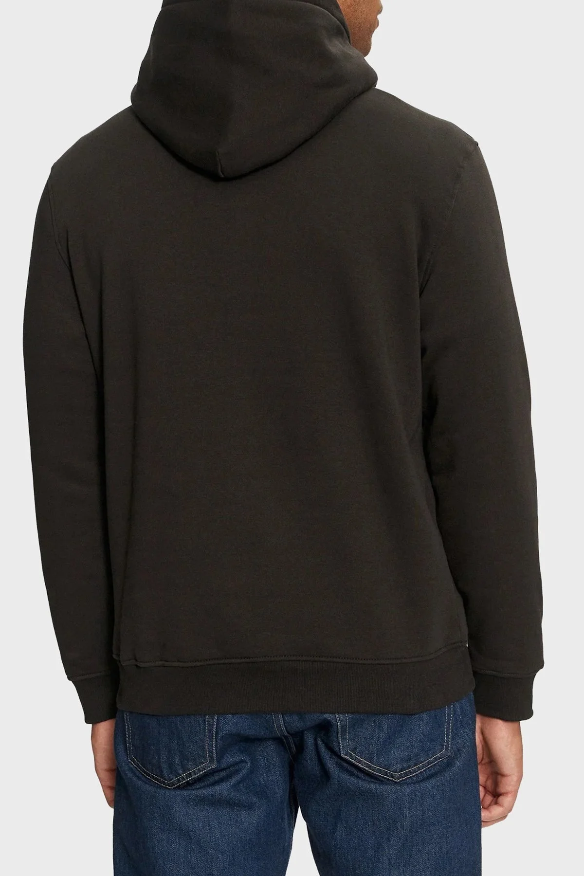 Tommy Jeans Logo Nakışlı Pamuklu Regular Fit Kapüşonlu Erkek Sweat DM0DM20503 BDS SİYAH - 3