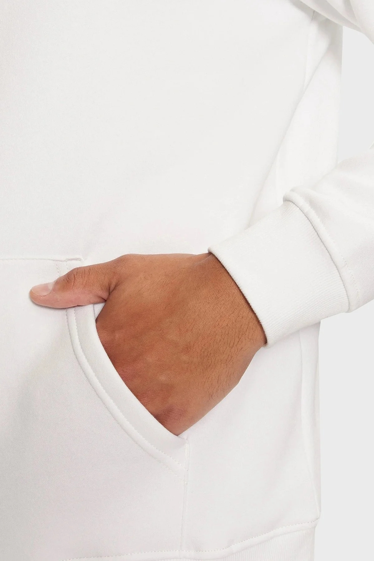 Tommy Jeans Logo Nakışlı Pamuklu Regular Fit Kapüşonlu Erkek Sweat DM0DM20503 YBR BEYAZ - 5