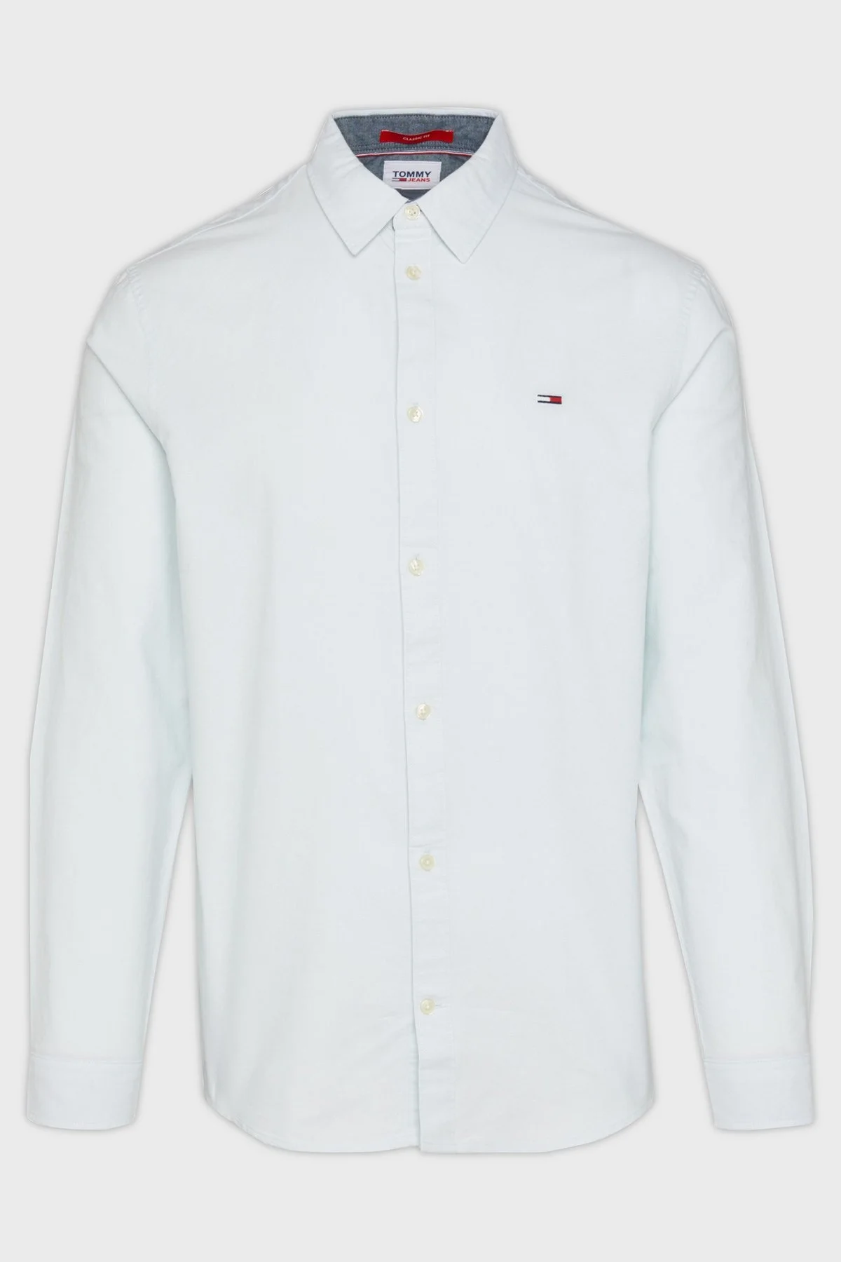 Tommy Jeans Logolu % 100 Pamuk Regular Fit Oxford Erkek Gömlek DM0DM15408 CYO MİNT - 5