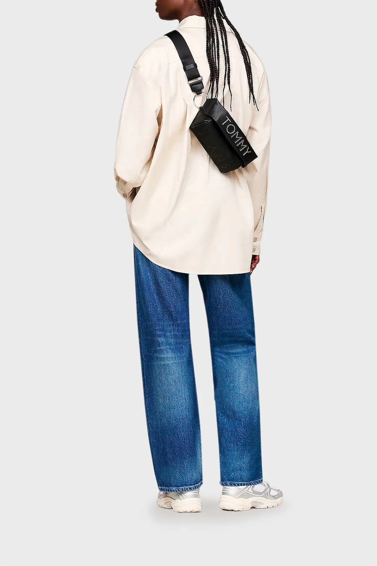 Tommy Jeans Logolu Ayarlanabilir Askılı Bayan Çanta AW0AW16262 BDS SİYAH - 2
