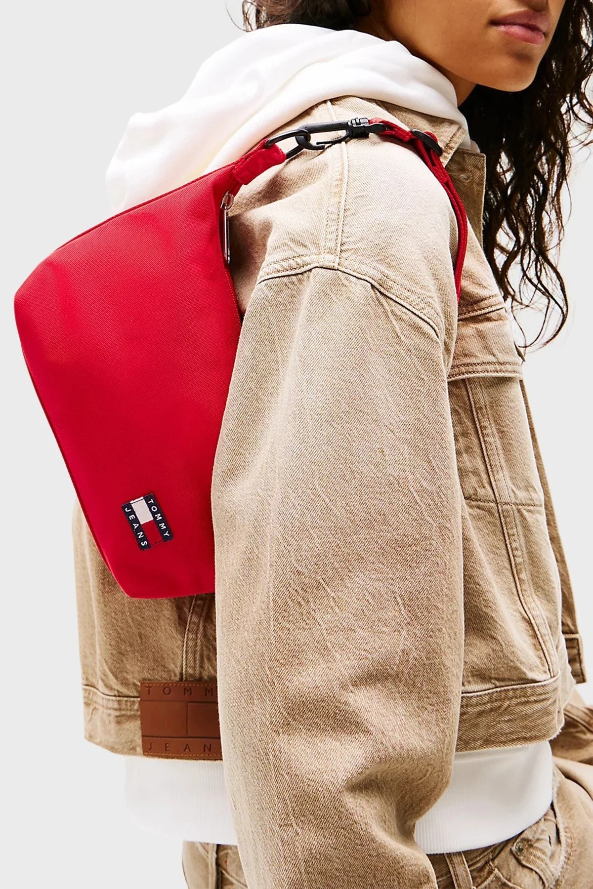 Tommy Jeans Logolu Ayarlanabilir Askılı Bayan Çanta AW0AW17287 XME KIRMIZI - 2