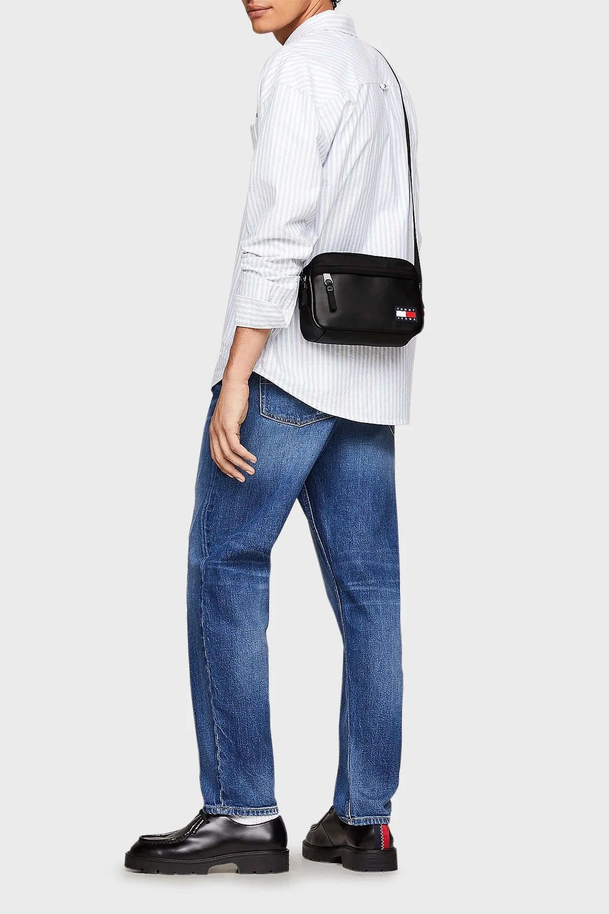 Tommy Jeans Logolu Ayarlanabilir Askılı Erkek Çanta AM0AM12396 BDS SİYAH - 2