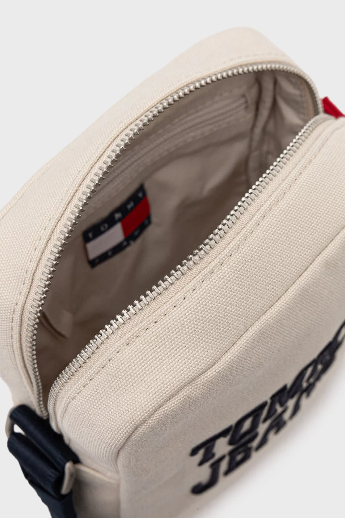 Tommy Jeans Logolu Ayarlanabilir Askılı Erkek Çanta AM0AM14223 ACG BEJ - 5