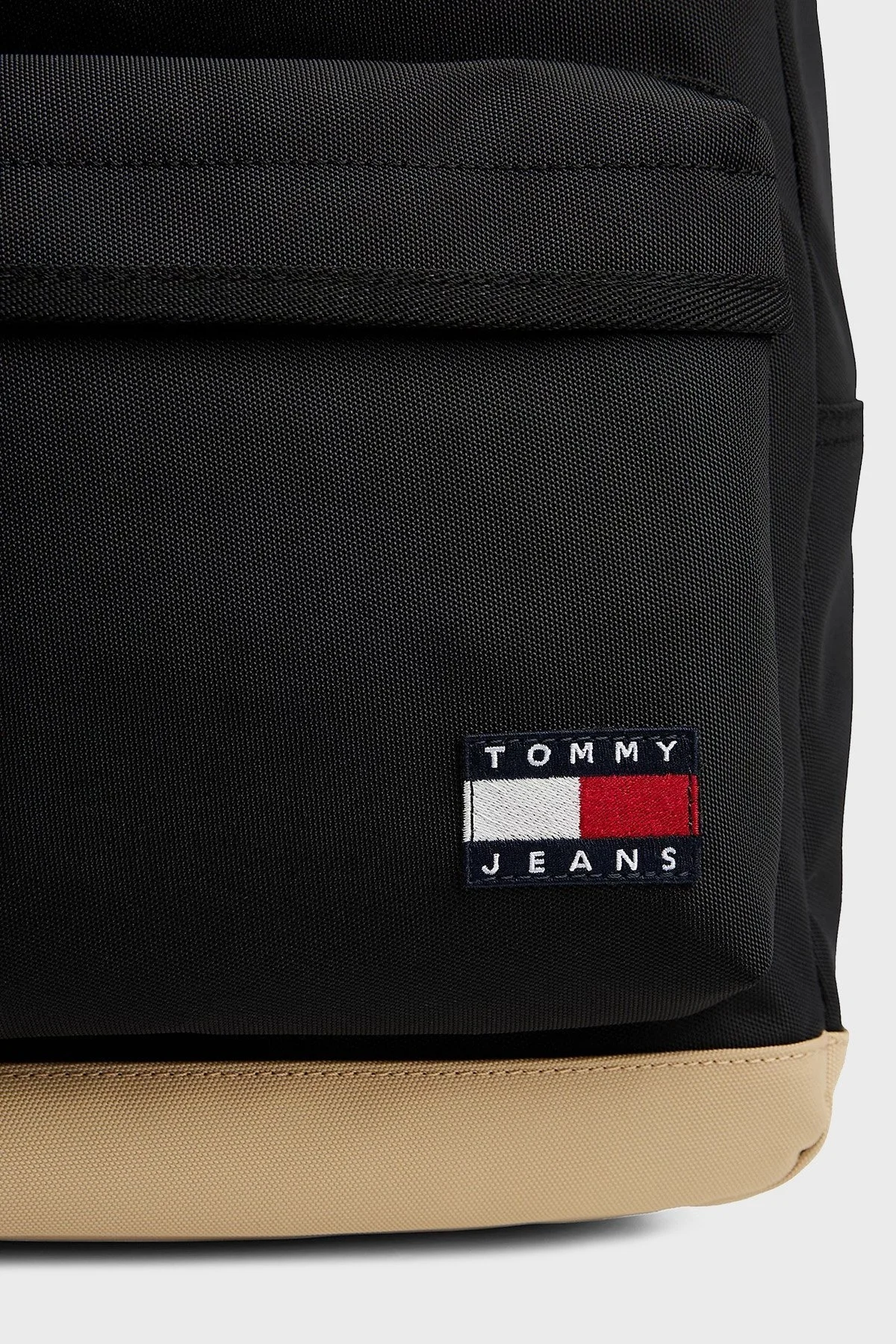 Tommy Jeans Logolu Ayarlanabilir Askılı Erkek Sırt Çantası AM0AM13356 BDS SİYAH - 4