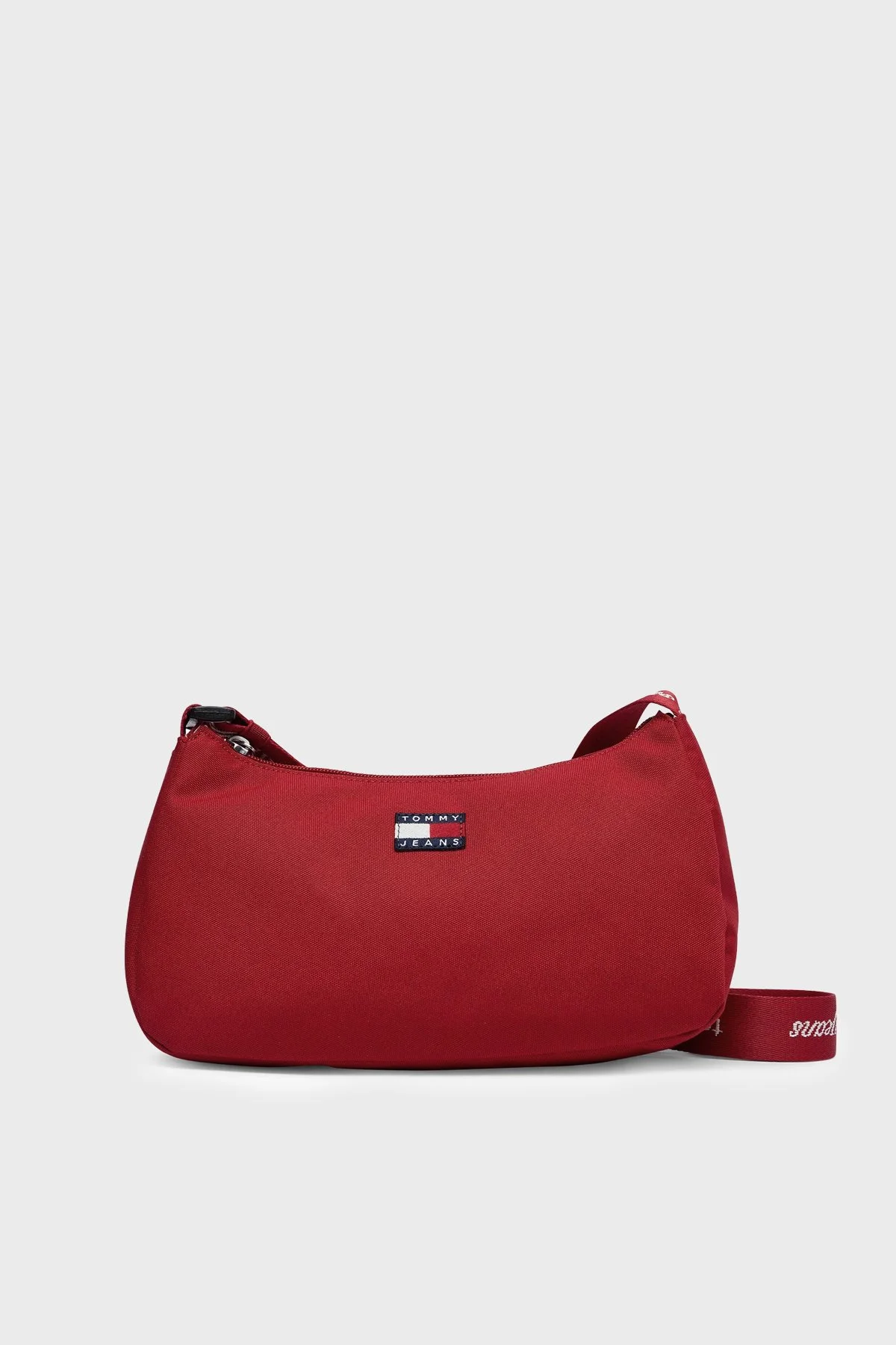 Tommy Jeans Logolu Ayarlanabilir Askılı Kadın Çanta AW0AW18768 XMP Kırmızı - 1