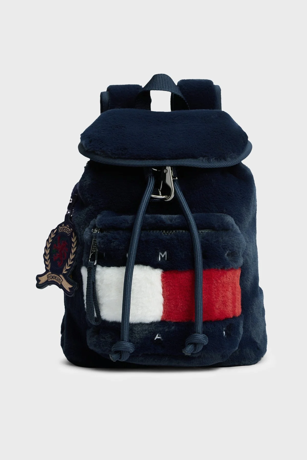Tommy Jeans Logolu Ayarlanabilir Askılı Kadın Sırt Çantası AW0AW19078 C1G Lacivert - 1