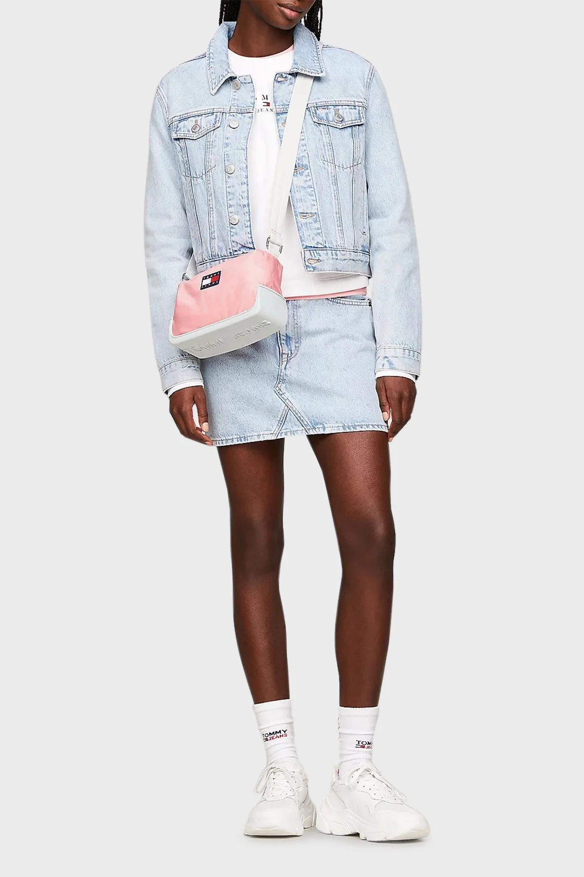 Tommy Jeans Logolu Ayarlanabilir Çapraz Askılı Bayan Çanta AW0AW15950 TIC PEMBE - 2
