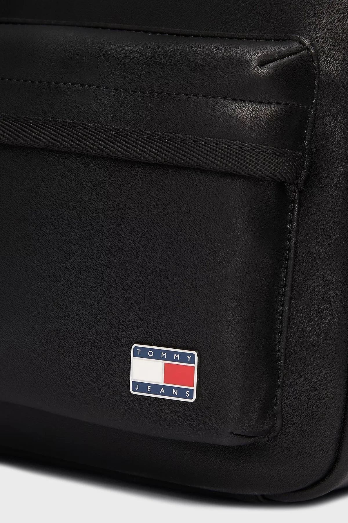 Tommy Jeans Logolu Ayarlanabilir Çift Askılı Bayan Sırt Çantası AW0AW17357 BDS SİYAH - 5