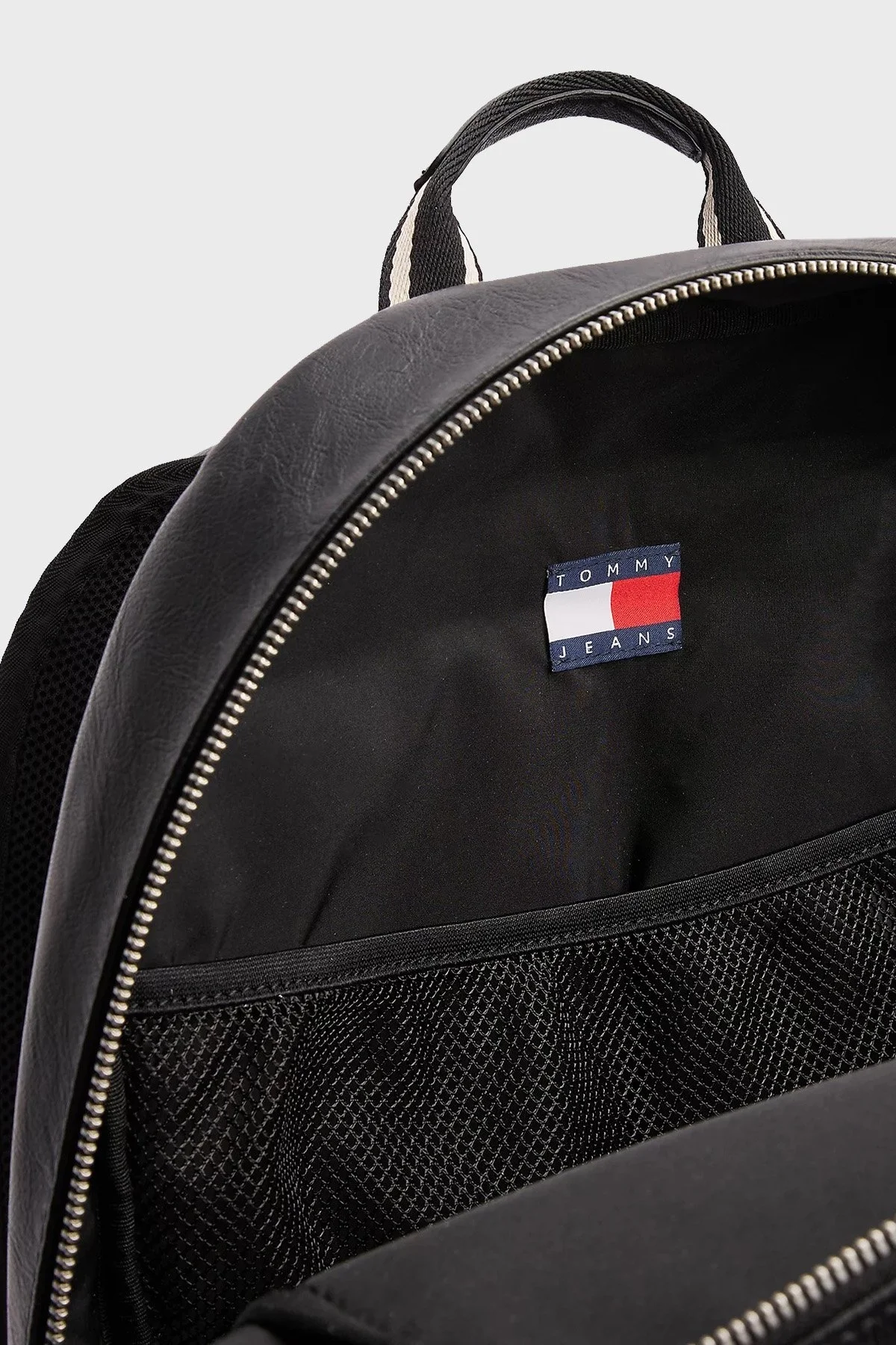 Tommy Jeans Logolu Ayarlanabilir Çift Askılı Erkek Sırt Çantası AM0AM12909 BDS SİYAH - 4