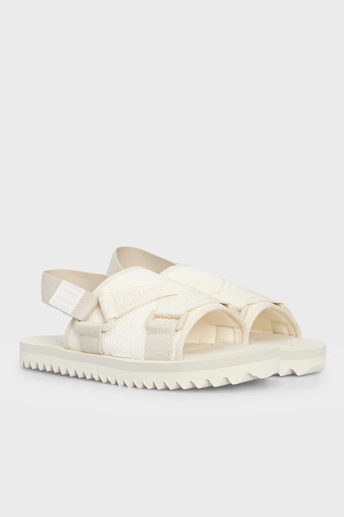 Tommy Jeans Logolu Bayan Sandalet EN0EN02462 ACG BEJ - 3