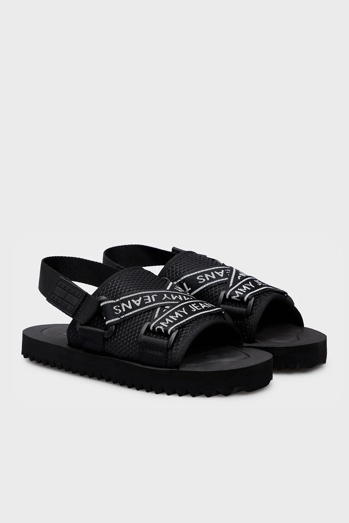 Tommy Jeans Logolu Kadın Sandalet EN0EN02462 BDS SİYAH - 3