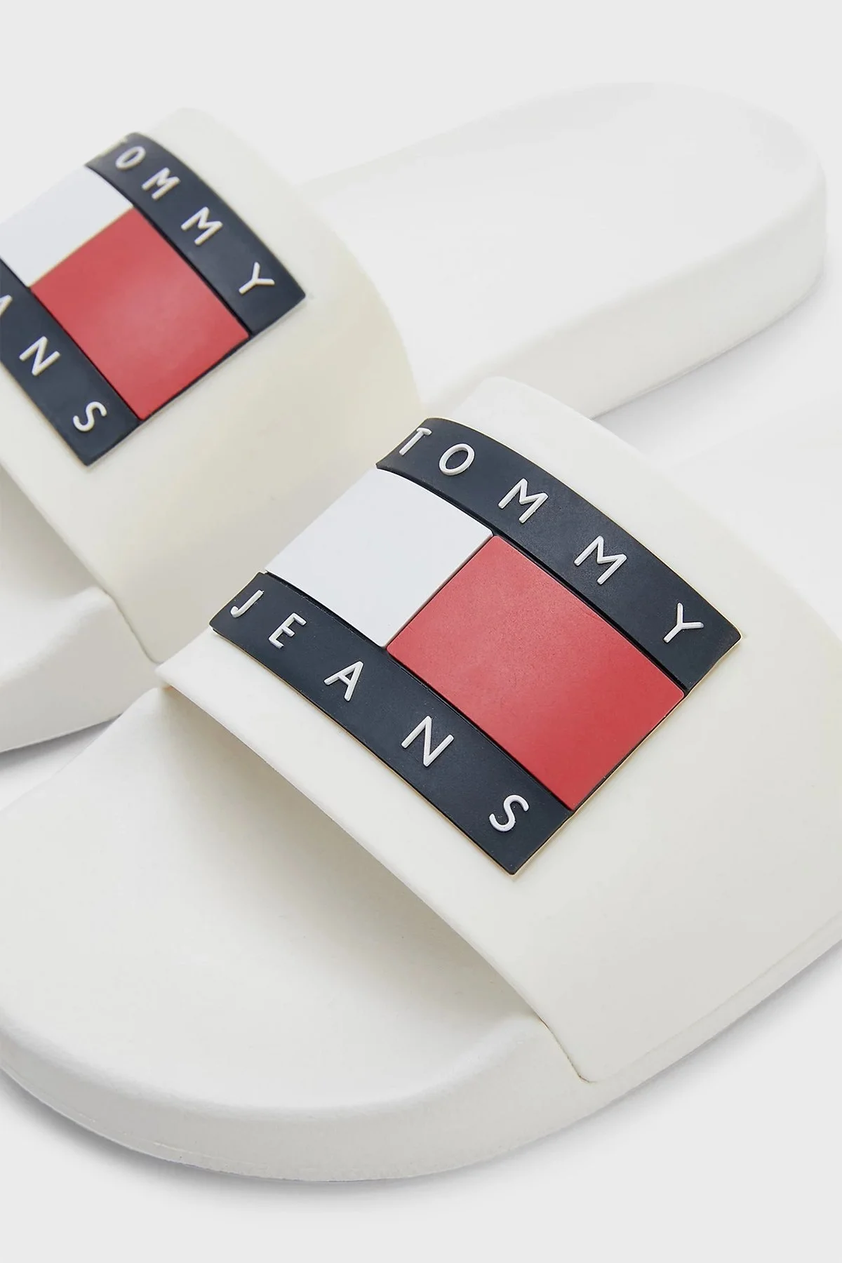 Tommy Jeans Logolu Bayan Terlik EN0EN02115 TCR EKRU - 4