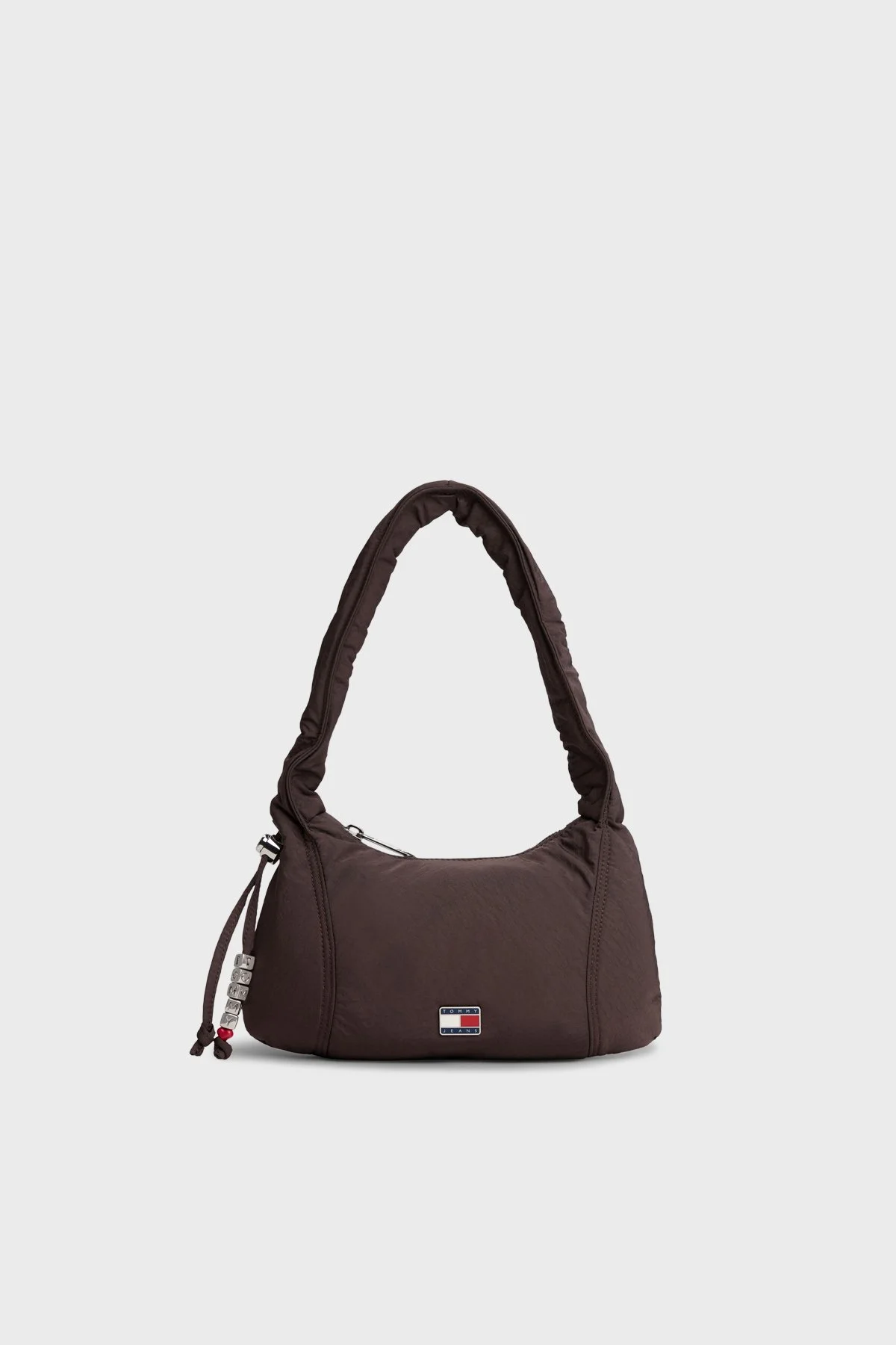 Tommy Jeans Logolu Büzgülü Askı Detaylı Bayan Çanta AW0AW18068 GSZ KOYU KAHVE - 1