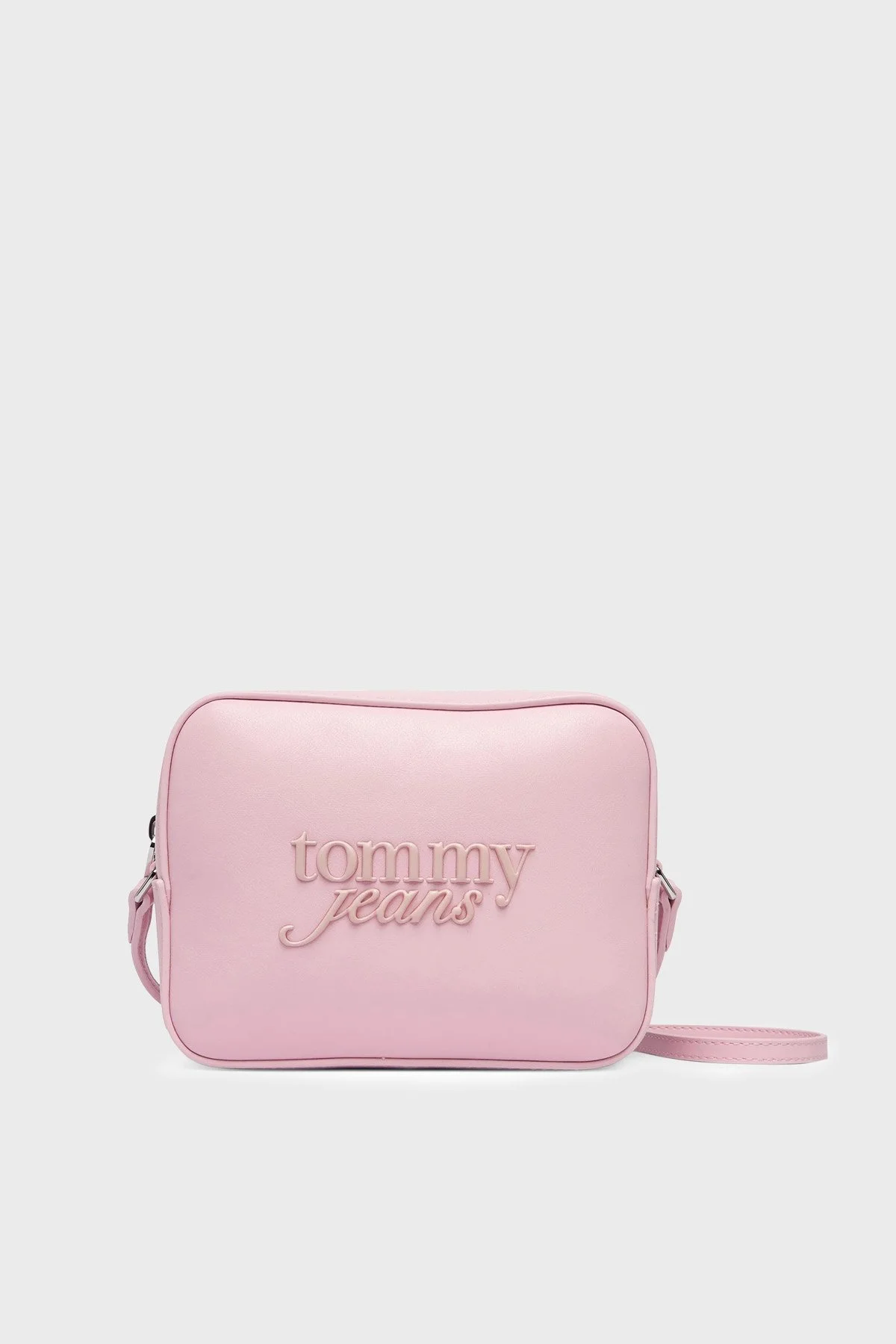 Tommy Jeans Logolu Çıkarılabilir Askılı Kadın Çanta AW0AW18451 TOP PEMBE - 1