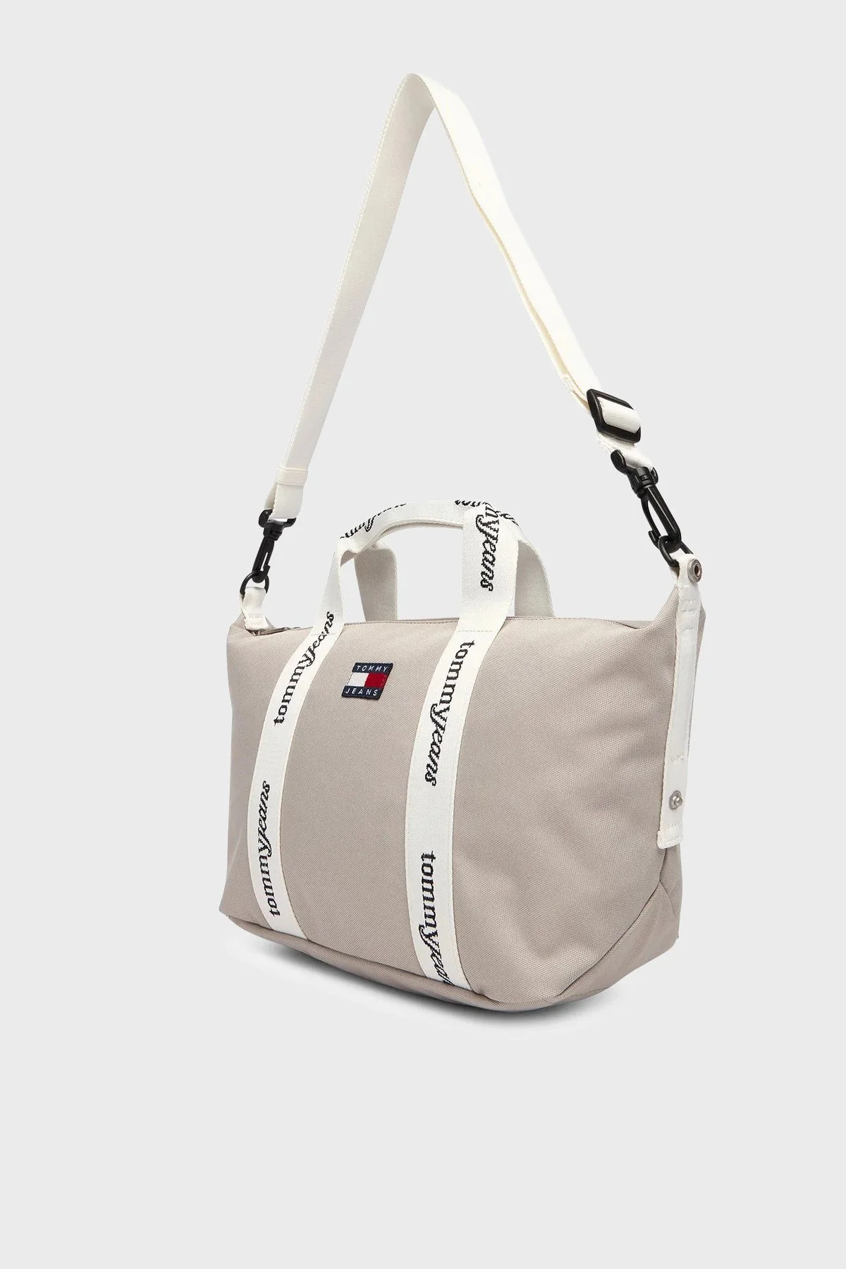 Tommy Jeans Logolu Çıkarılabilir Askılı Kadın Çanta AW0AW18460 AEP BEJ - 4