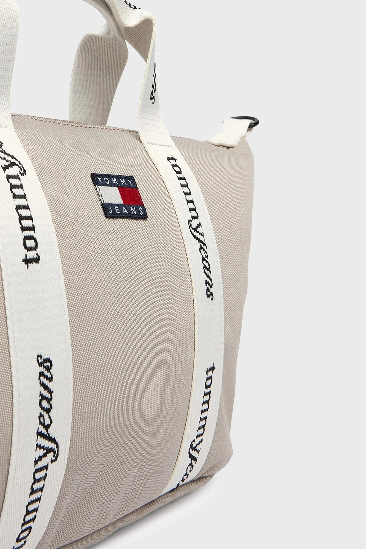 Tommy Jeans Logolu Çıkarılabilir Askılı Kadın Çanta AW0AW18460 AEP BEJ - 6