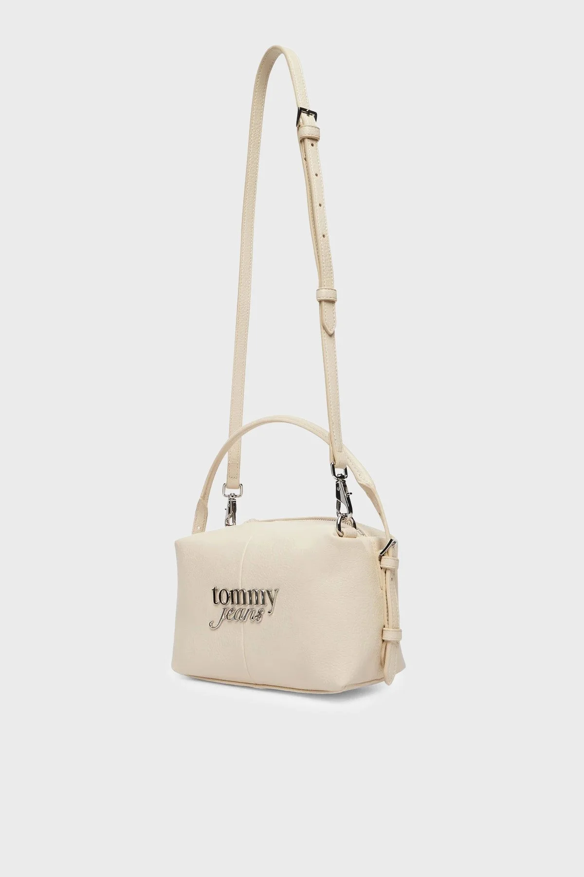 Tommy Jeans Logolu Çıkarılabilir Askılı Kadın Çanta AW0AW18470 ACG BEJ - 4