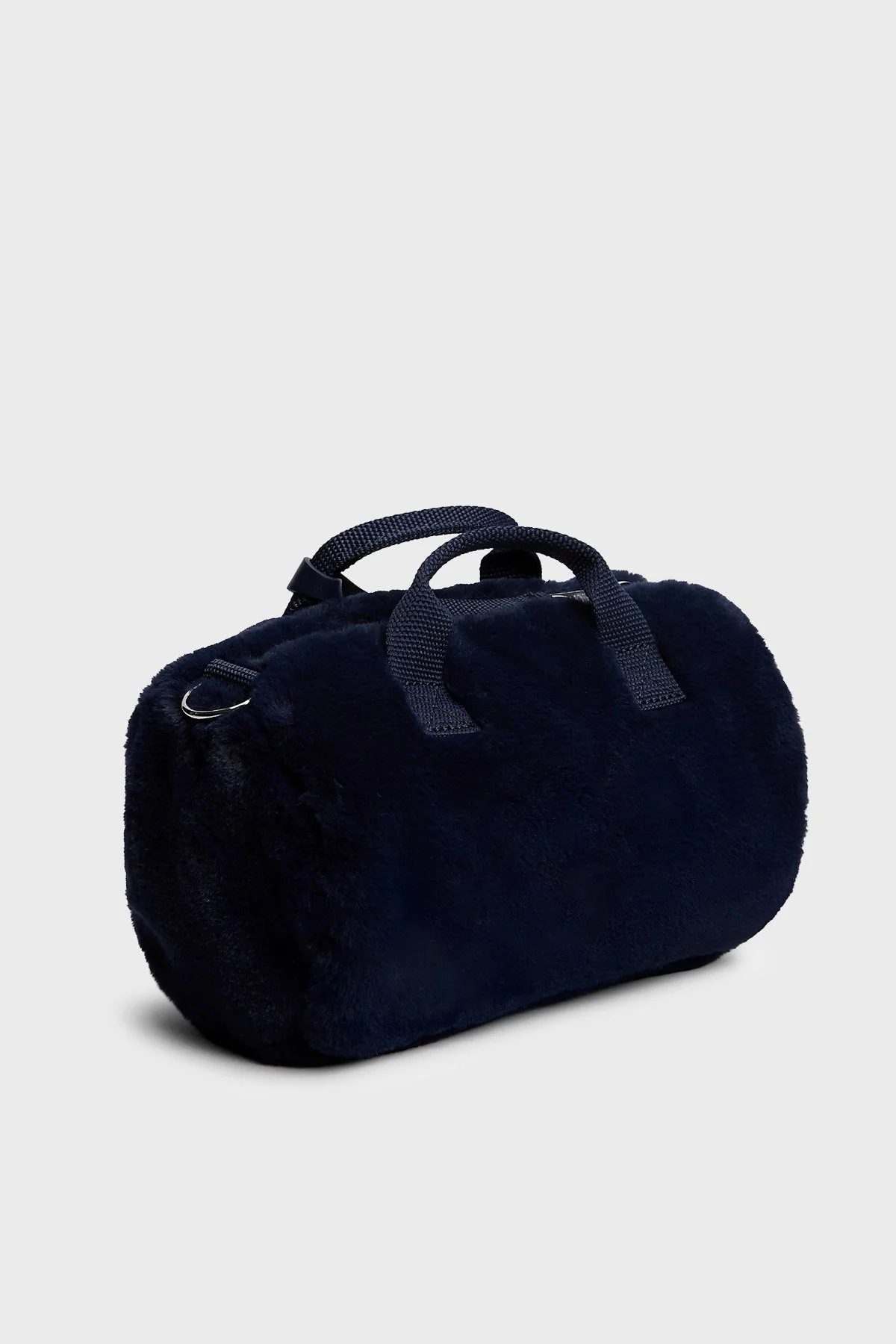 Tommy Jeans Logolu Çıkarılabilir Askılı Peluş Kadın Çanta AW0AW19080 C1G Lacivert - 3