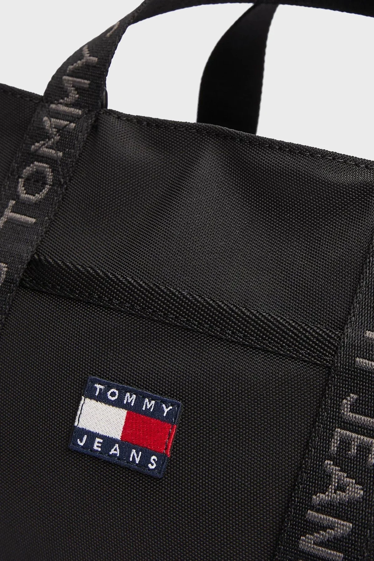 Tommy Jeans Logolu Çıkarılabilir Askılı Tote Bayan Çanta AW0AW17356 BDS SİYAH - 5
