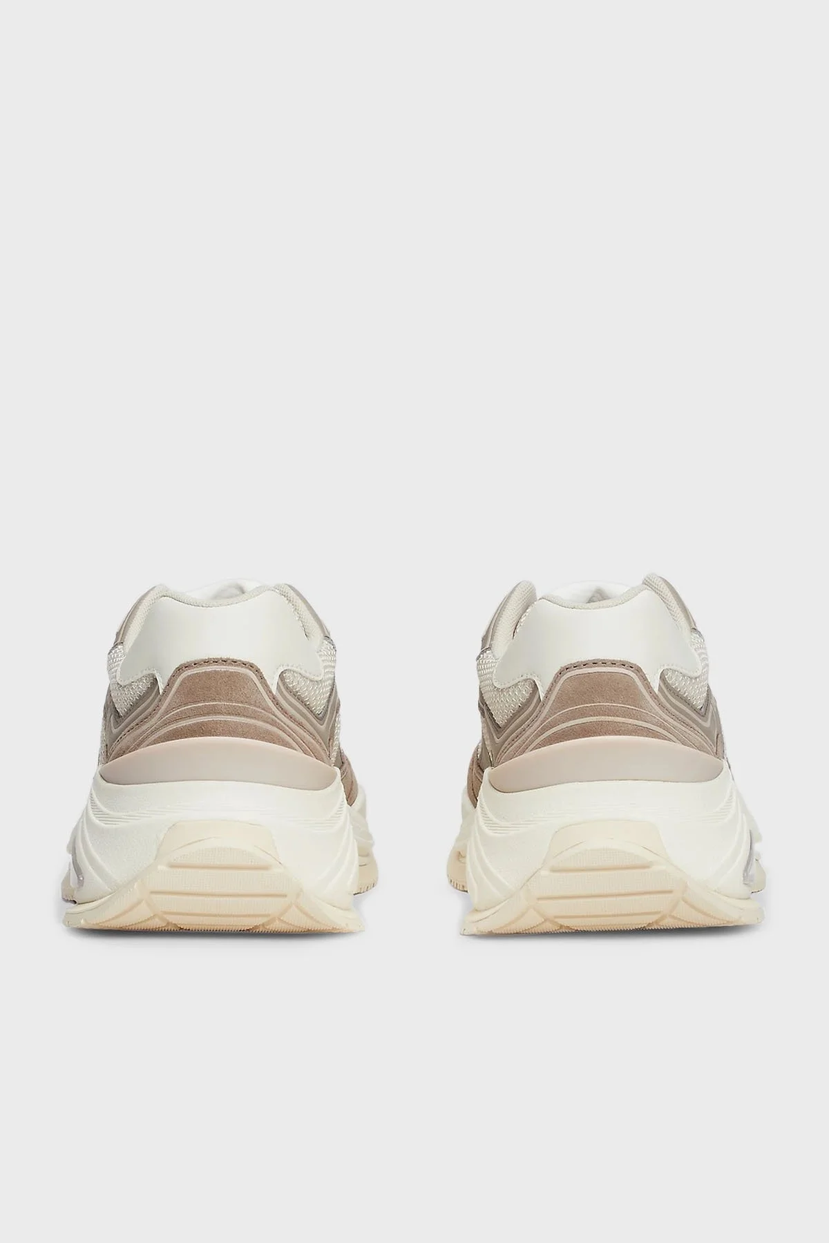 Tommy Jeans Logolu Deri Karışımlı Kalın Tabanlı Sneaker Bayan Ayakkabı EN0EN02620 RBK KOYU HAKİ - 6