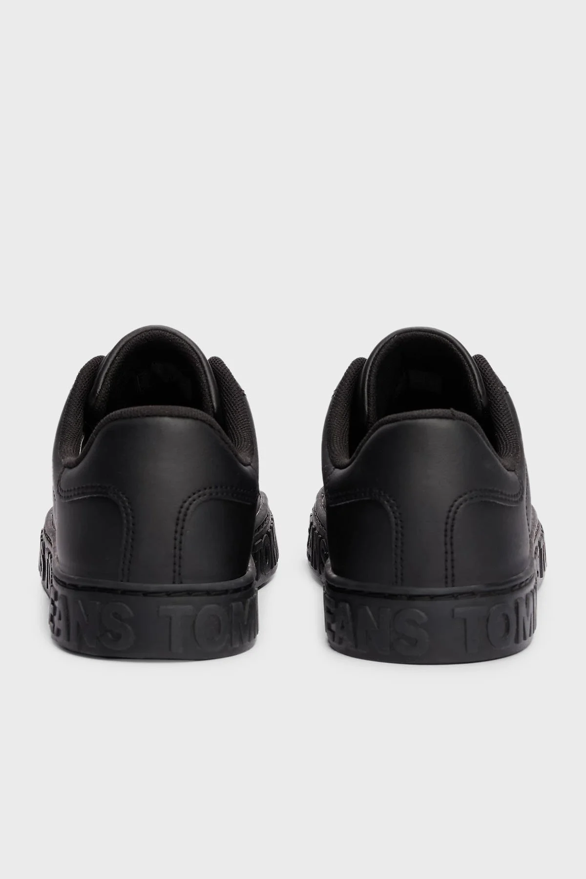 Tommy Jeans Logolu Deri Karışımlı Kalın Tabanlı Sneaker Bayan Ayakkabı EN0EN02703 BDS SİYAH - 6