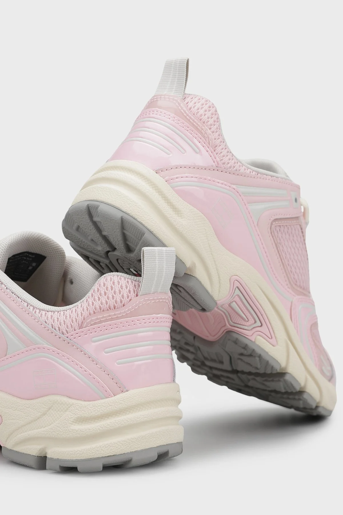 Tommy Jeans Logolu Deri Karışımlı Sneaker Bayan Ayakkabı EN0EN02810 TH2 PEMBE - 5