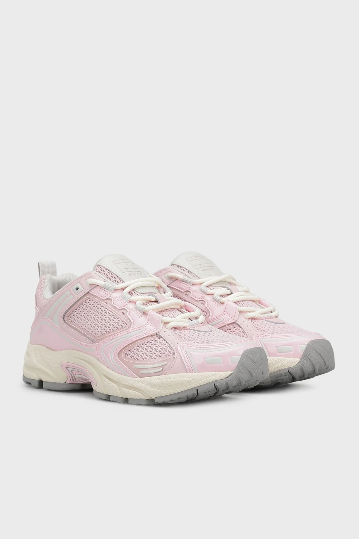 Tommy Jeans Logolu Deri Karışımlı Sneaker Kadın Ayakkabı EN0EN02810 TH2 PEMBE - 3