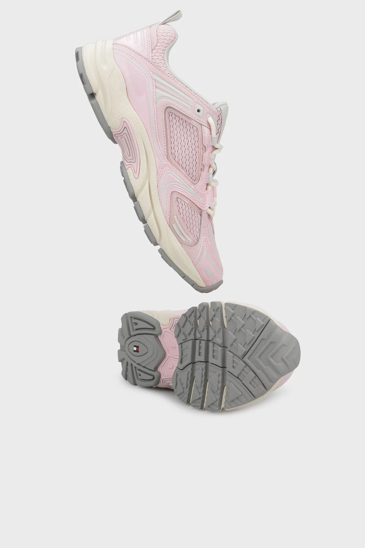 Tommy Jeans Logolu Deri Karışımlı Sneaker Kadın Ayakkabı EN0EN02810 TH2 PEMBE - 4