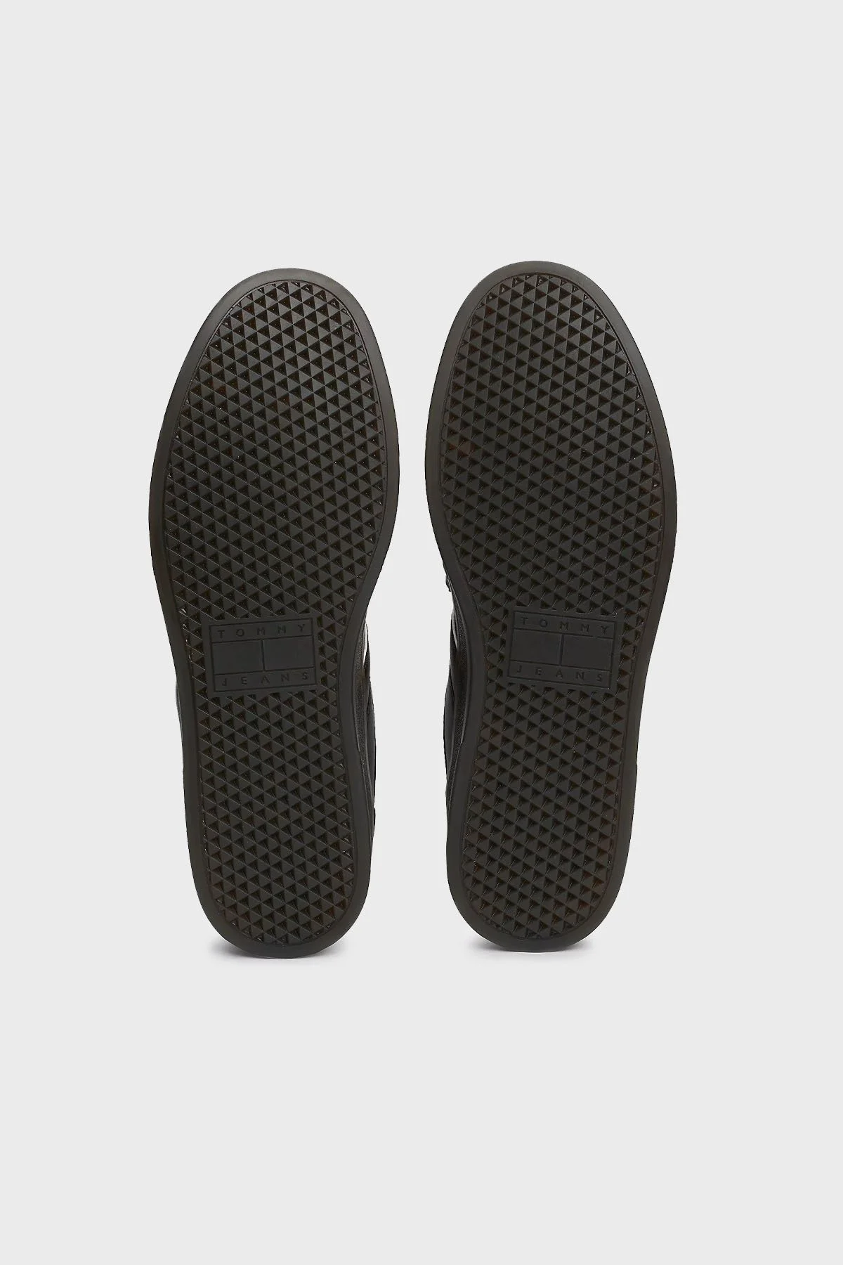 Tommy Jeans Logolu Deri Karışımlı Sneaker Erkek Ayakkabı EM0EM01462 BDS SİYAH - 14